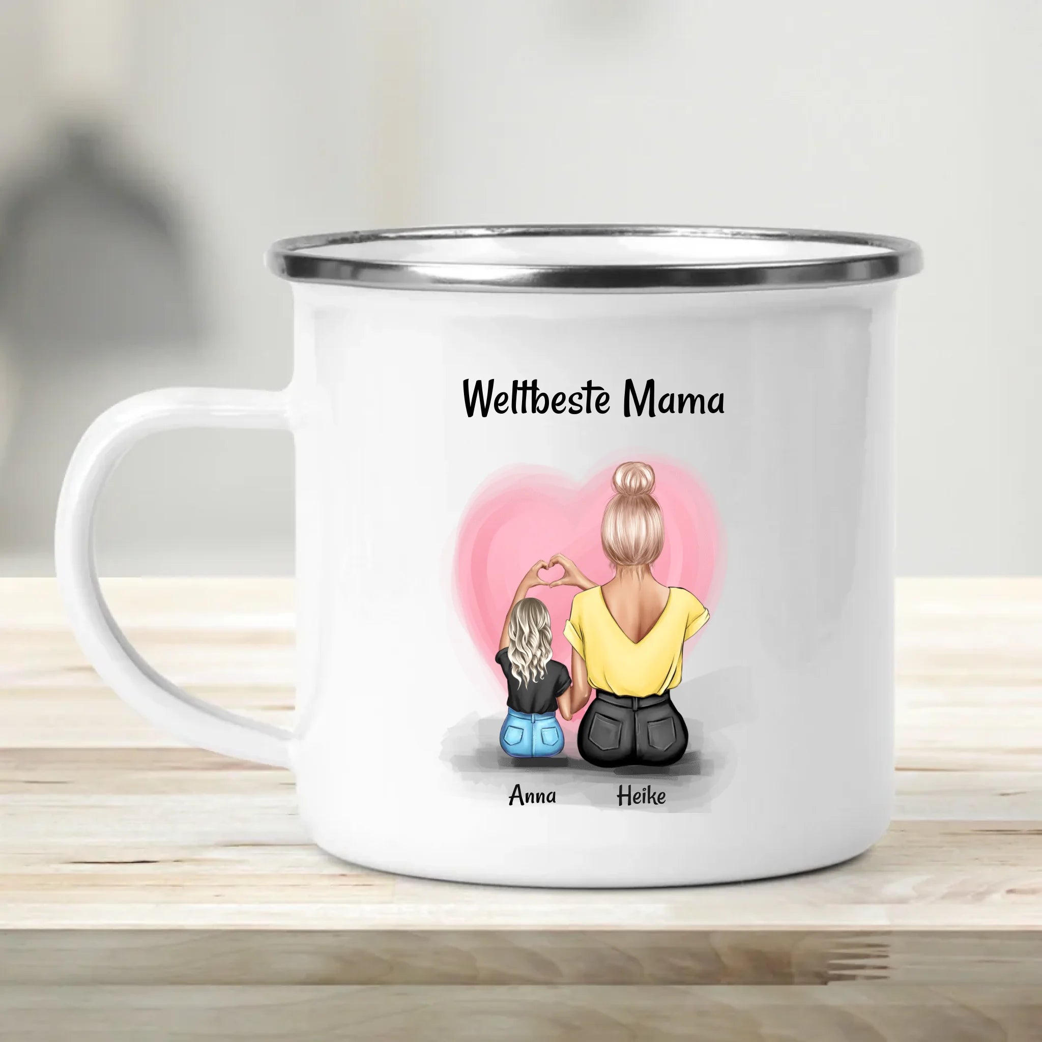 Personalisierte Tasse für Mama Tochter individuell gestalten - Cantty