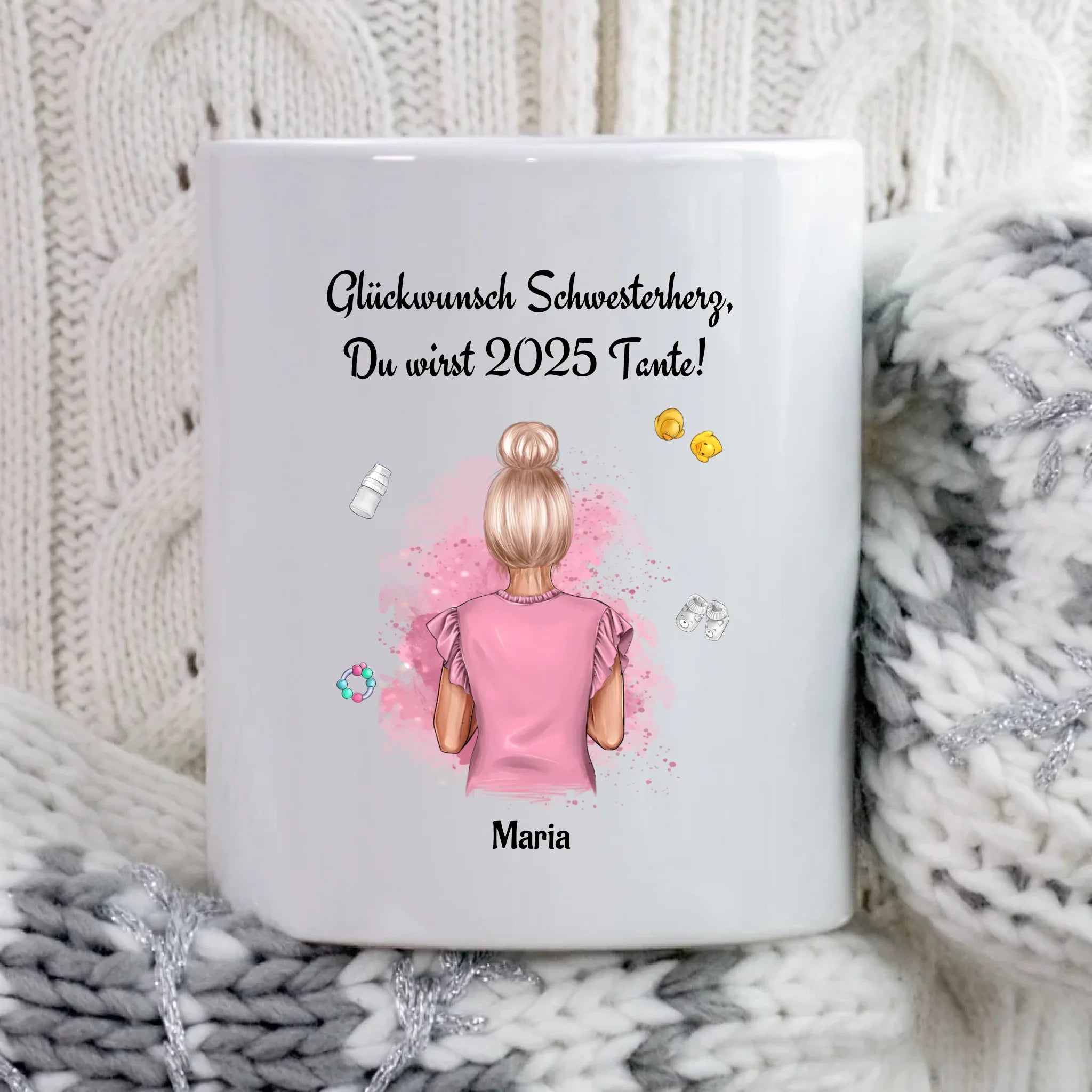 Personalisierte Tasse Geschenk du wirst Tante Ankündigung - Cantty