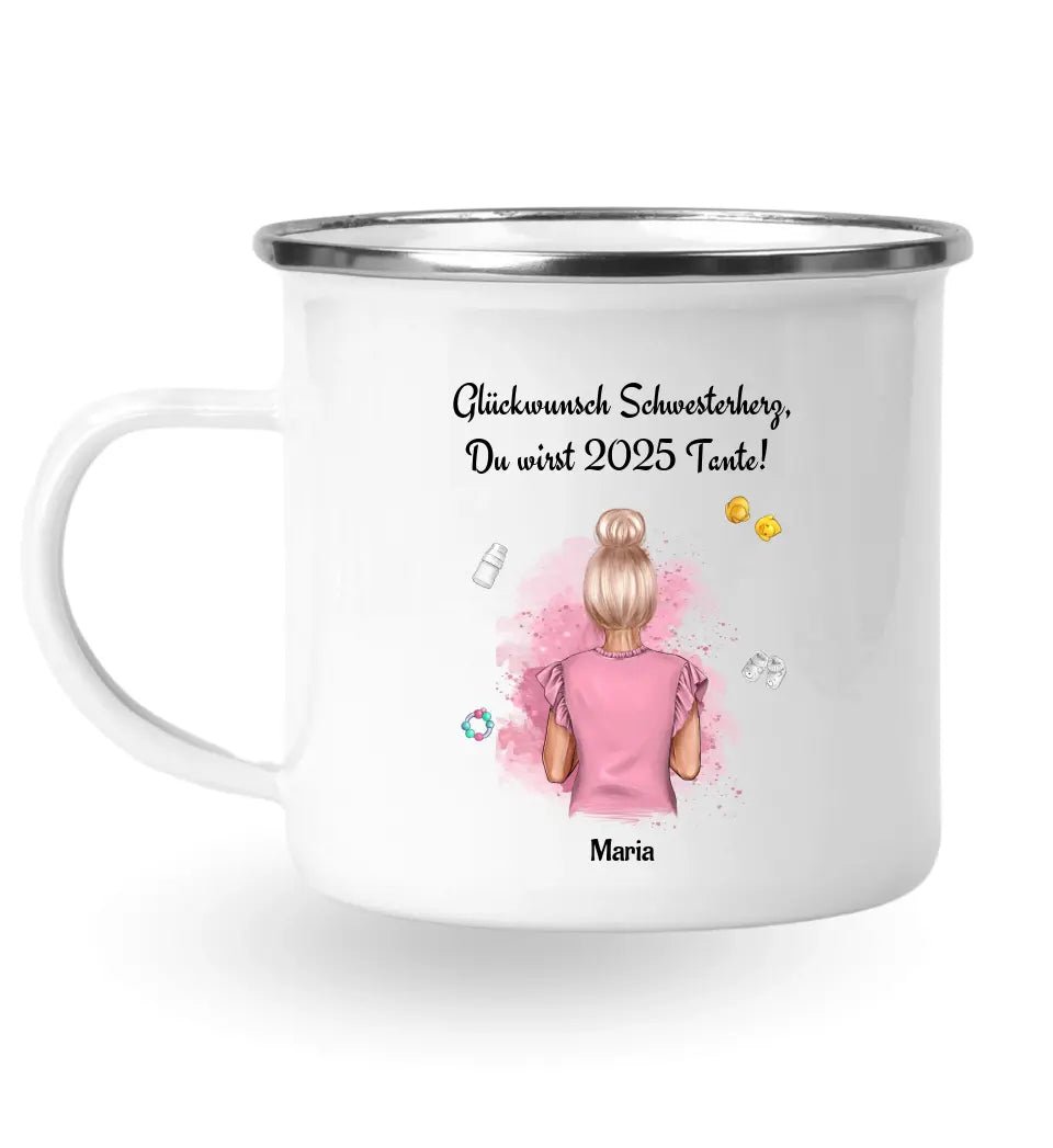 Personalisierte Tasse Geschenk du wirst Tante Ankündigung - Cantty