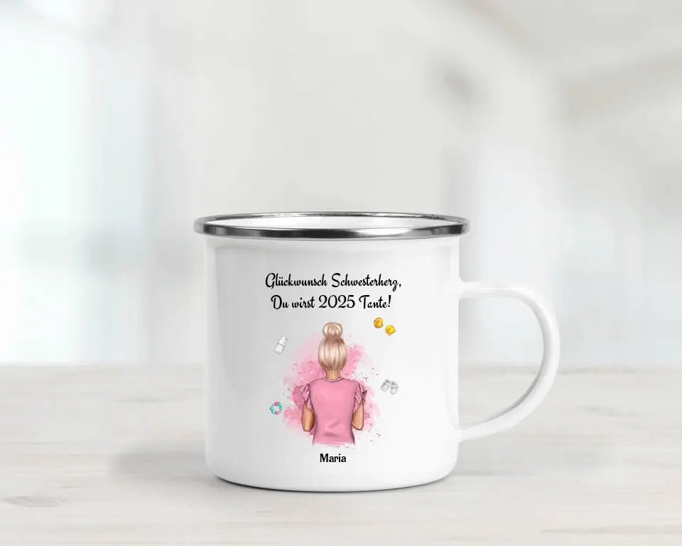 Personalisierte Tasse Geschenk du wirst Tante Ankündigung - Cantty