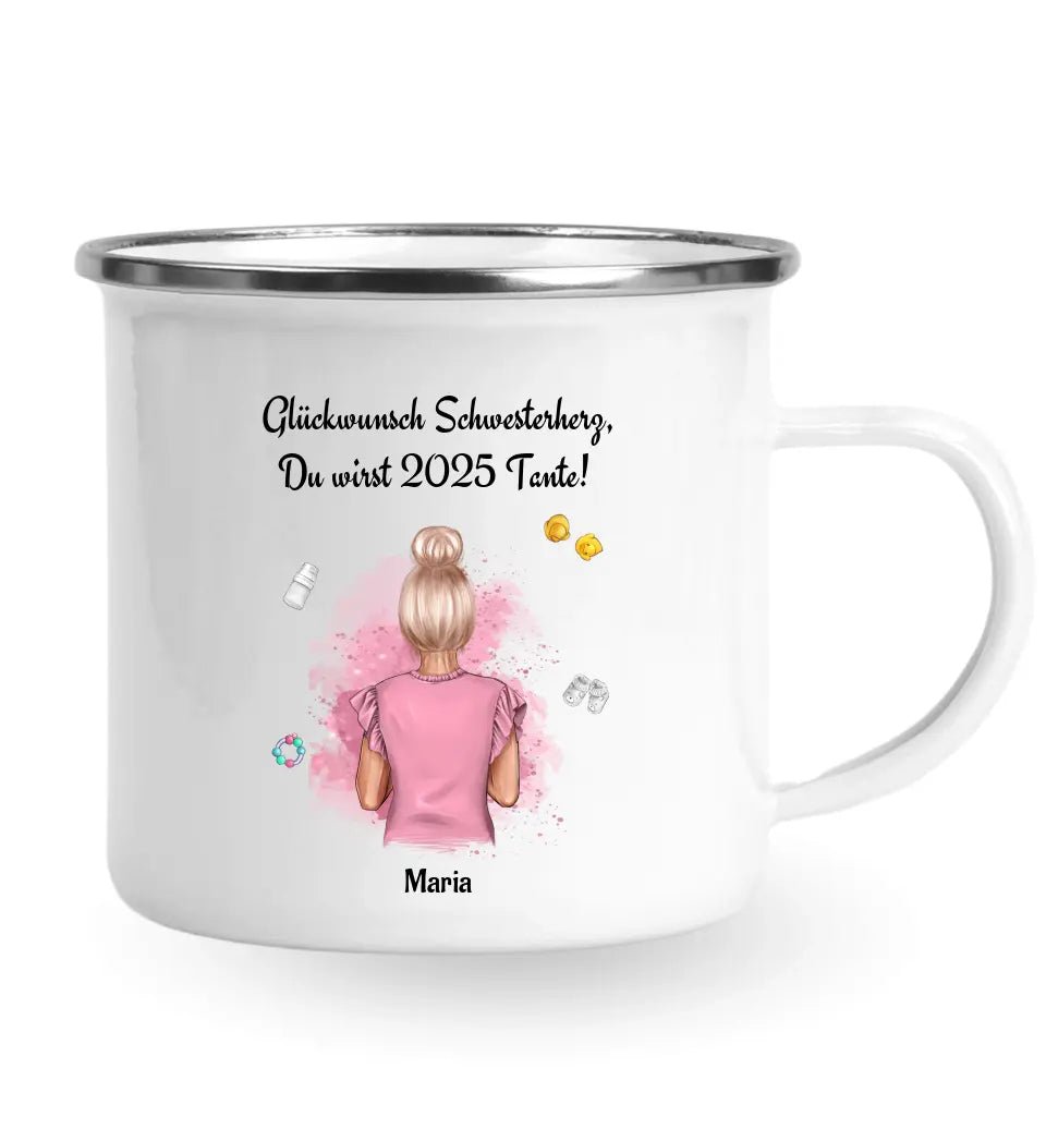 Personalisierte Tasse Geschenk du wirst Tante Ankündigung - Cantty