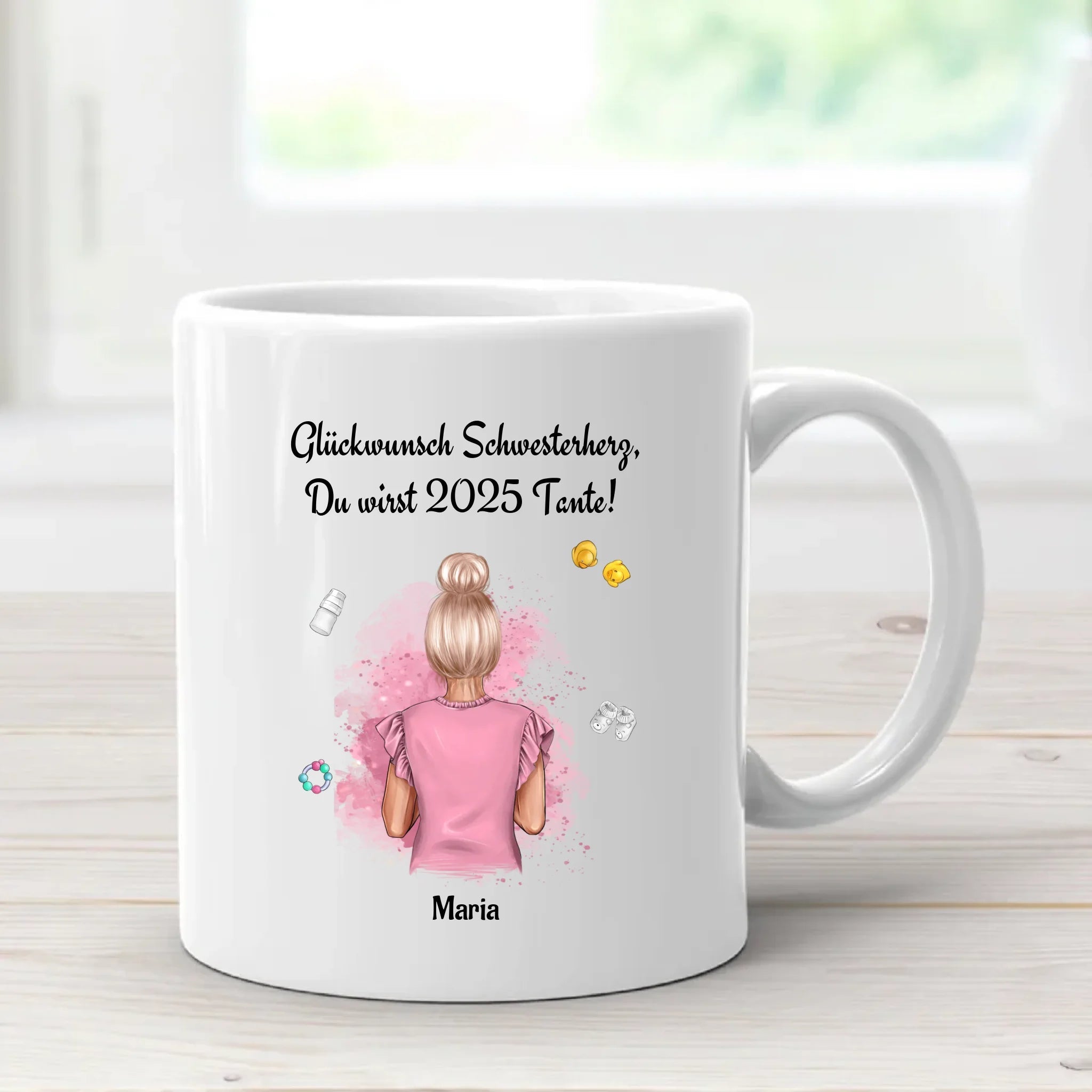 Personalisierte Tasse Geschenk du wirst Tante Ankündigung - Cantty