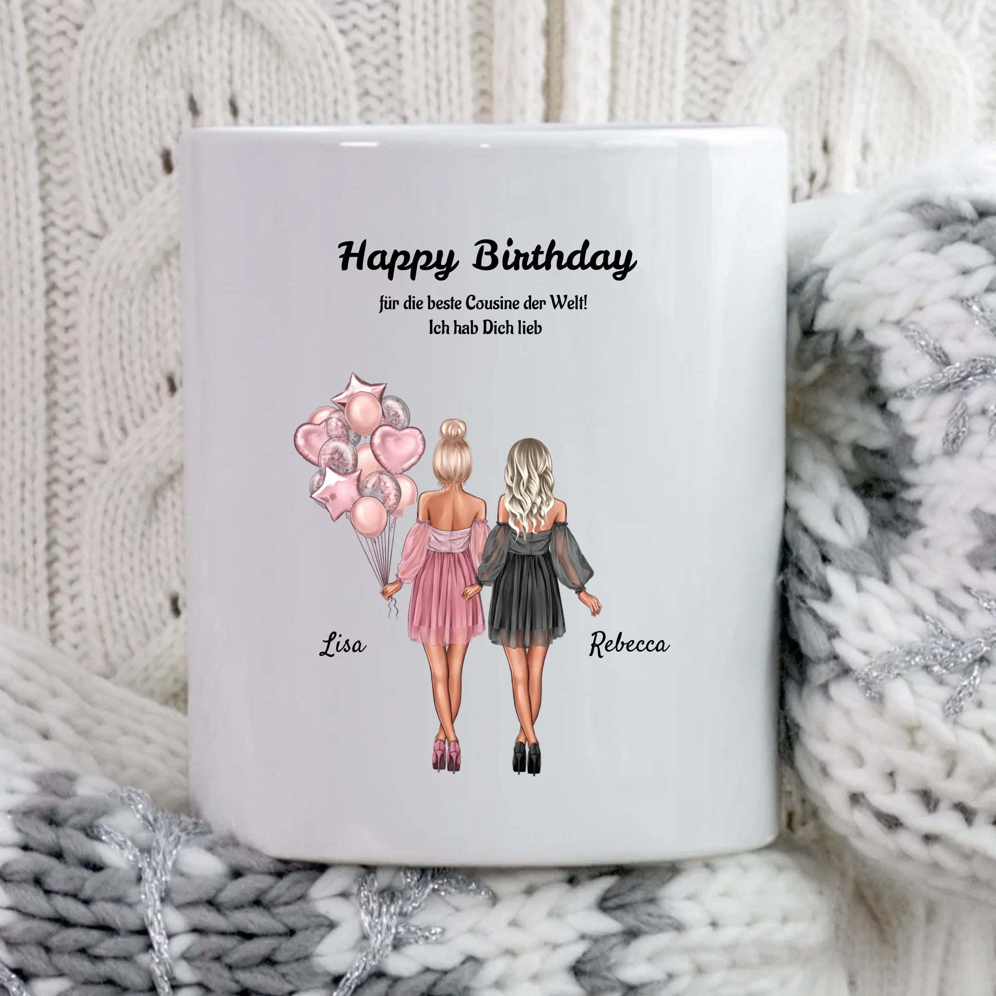 Personalisierte Tasse Geschenk für Cousine - Cantty