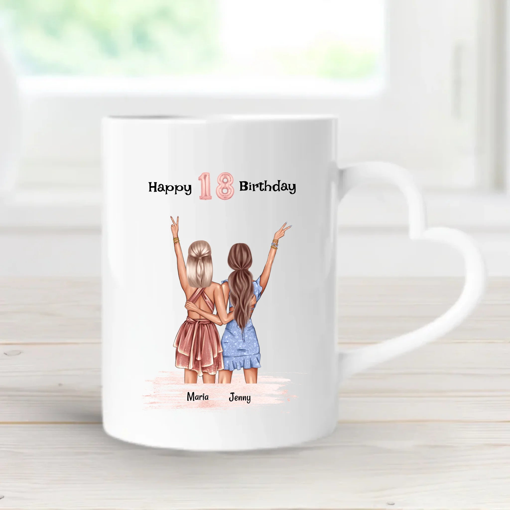 Personalisierte Tasse Geschenk für Schwester Geburtstag - Cantty