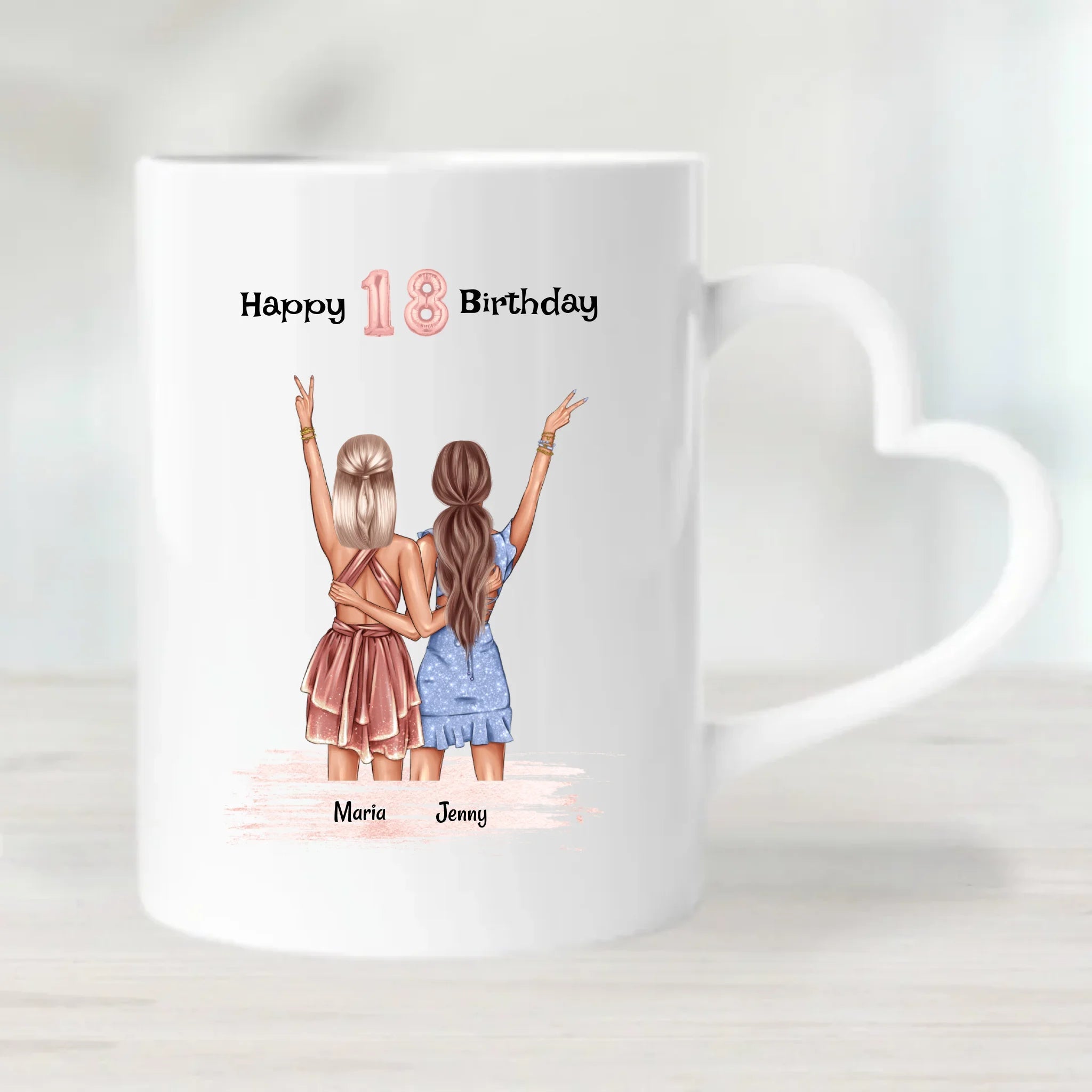 Personalisierte Tasse Geschenk für Schwester Geburtstag - Cantty