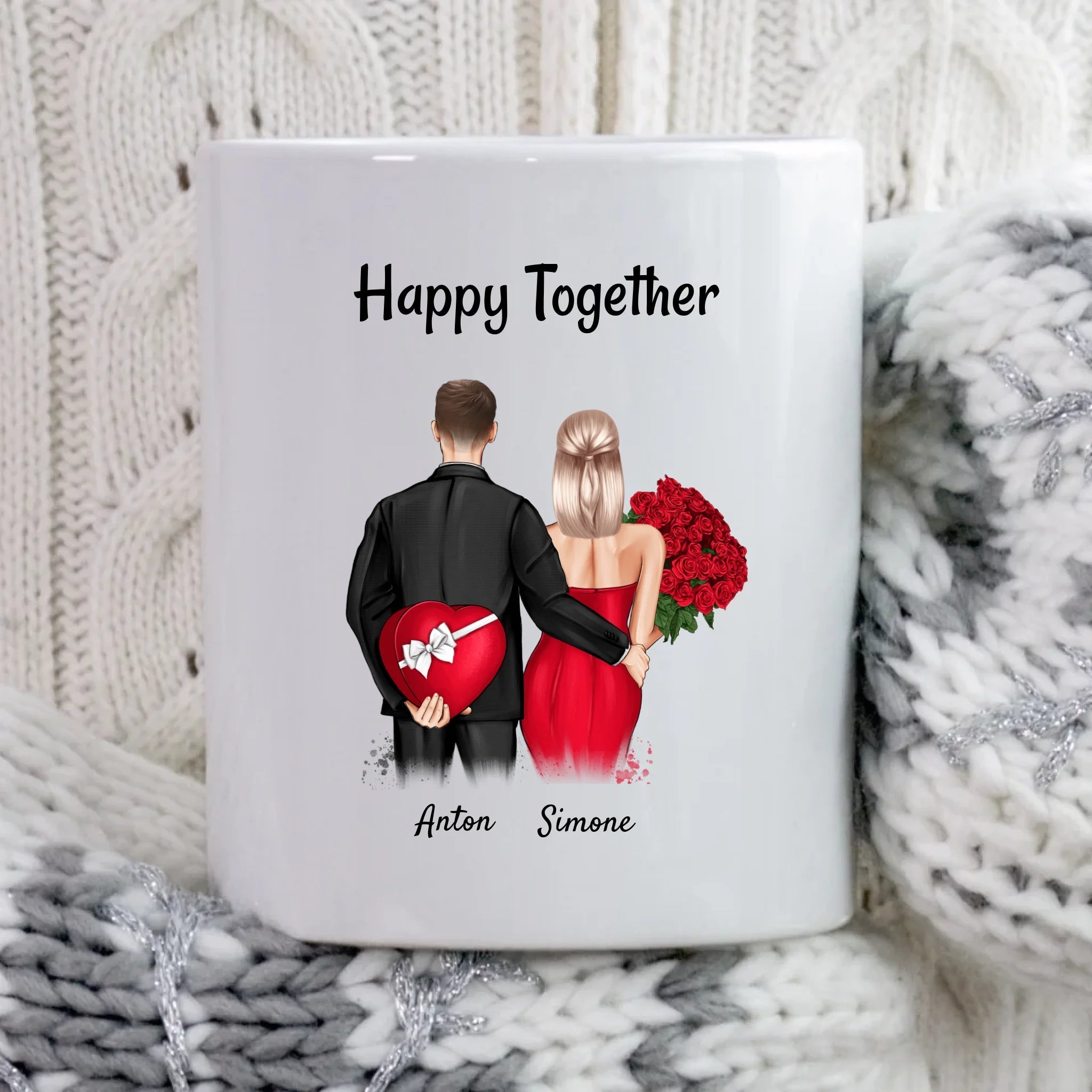 Personalisierte Tasse Geschenk Valentinstag - Cantty