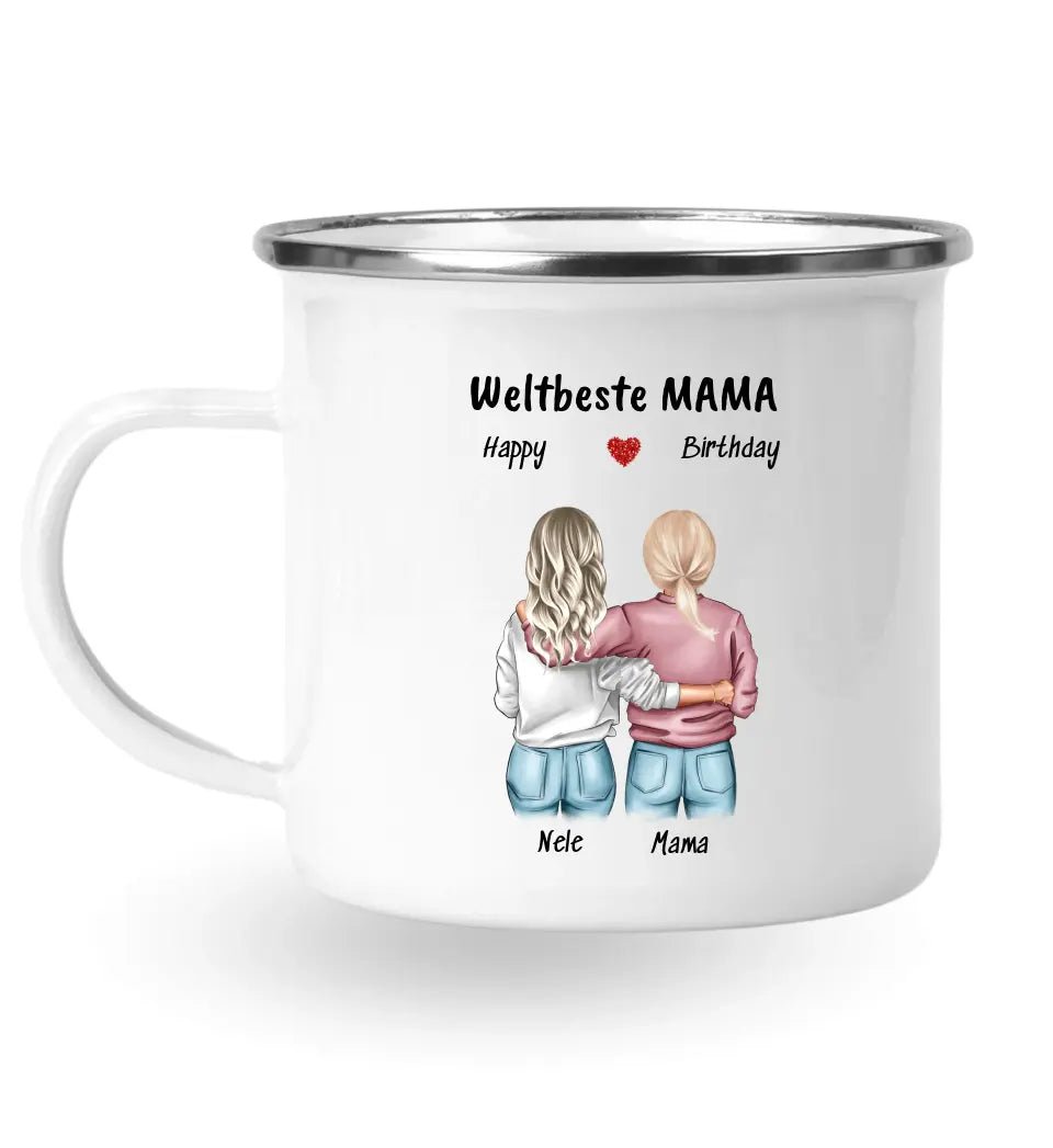 Personalisierte Tasse Mutter Tochter Bild Geschenk - Cantty