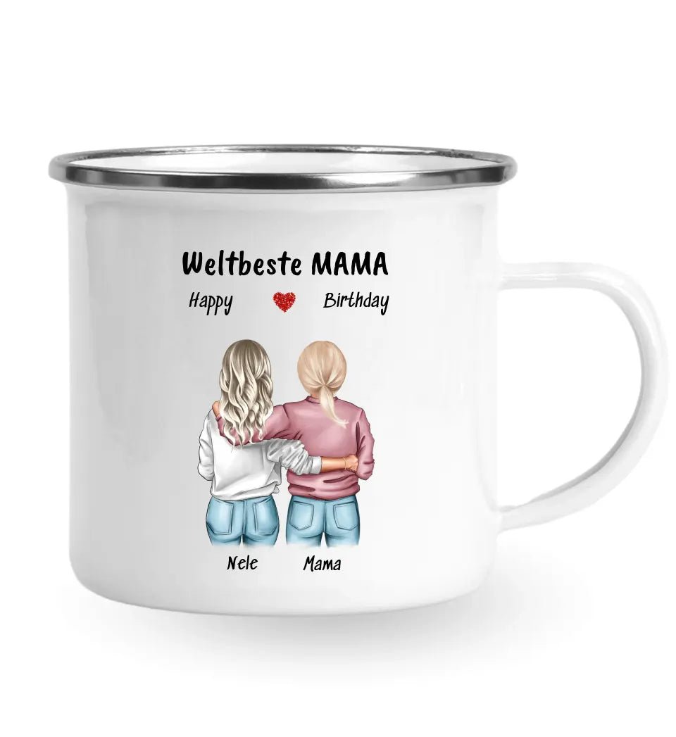 Personalisierte Tasse Mutter Tochter Bild Geschenk - Cantty