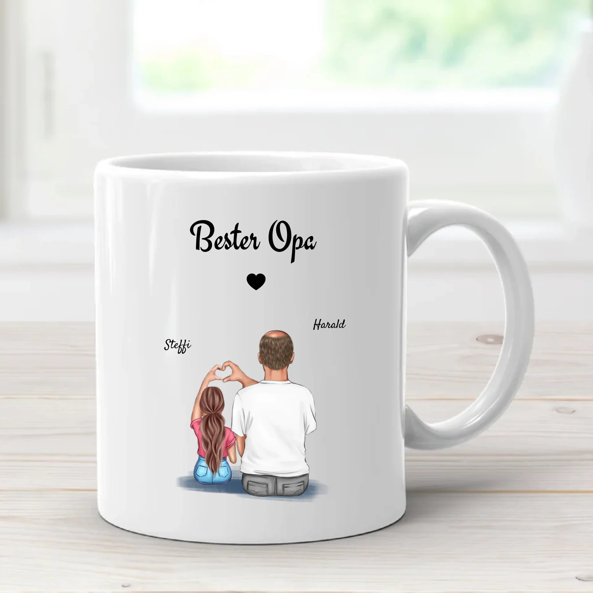 Personalisierte Tasse Opa Weihnachtsgeschenk selber gestalten - Cantty