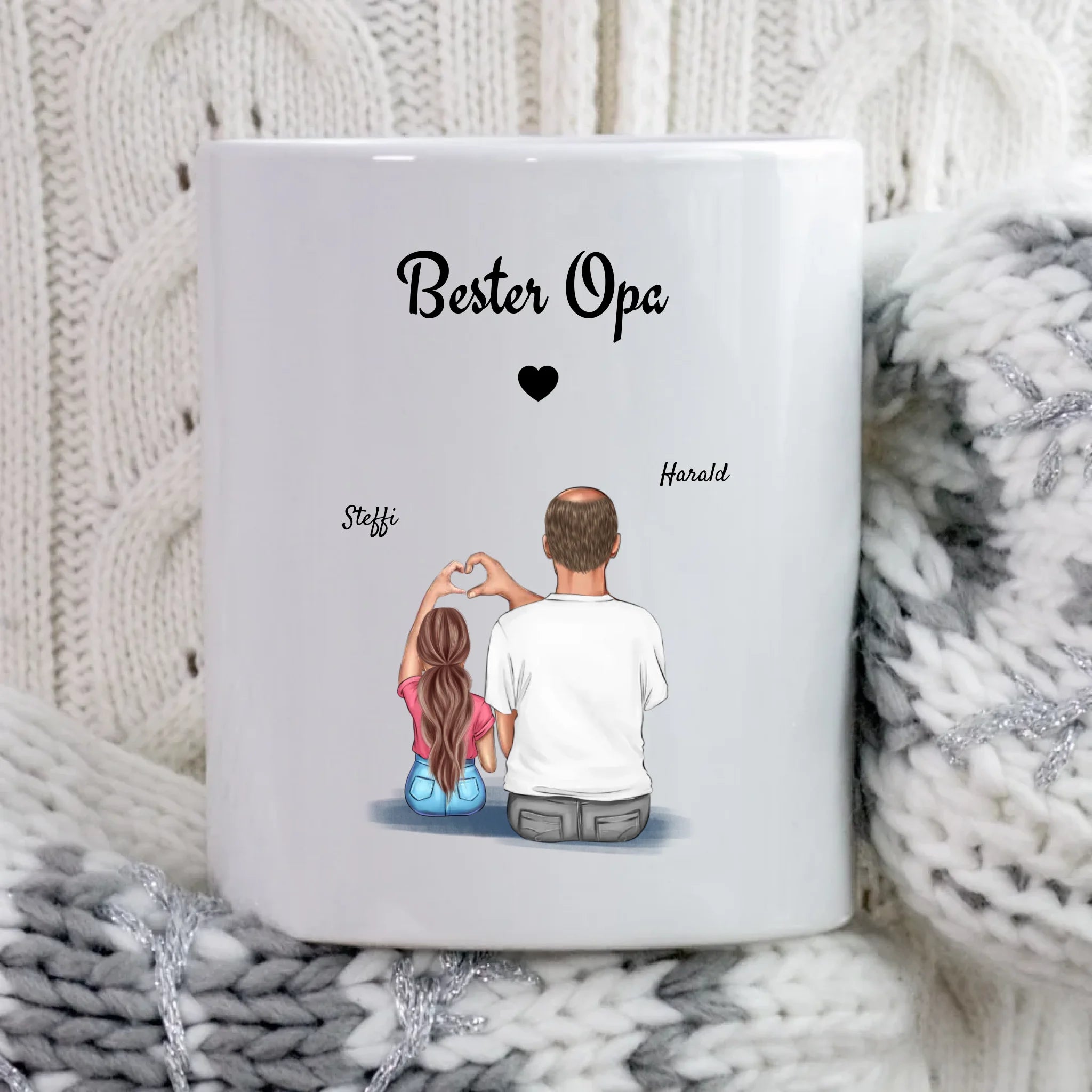 Personalisierte Tasse Opa Weihnachtsgeschenk selber gestalten - Cantty