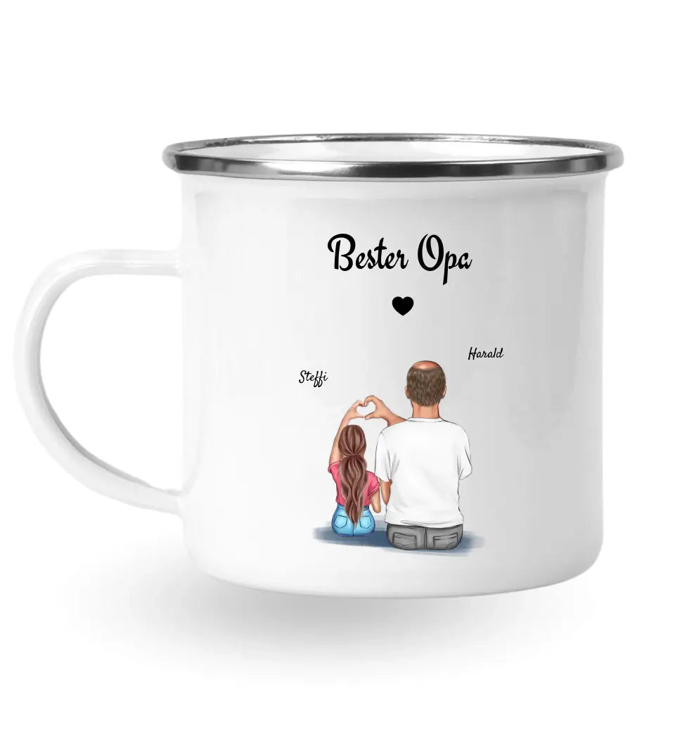 Personalisierte Tasse Opa Weihnachtsgeschenk selber gestalten - Cantty