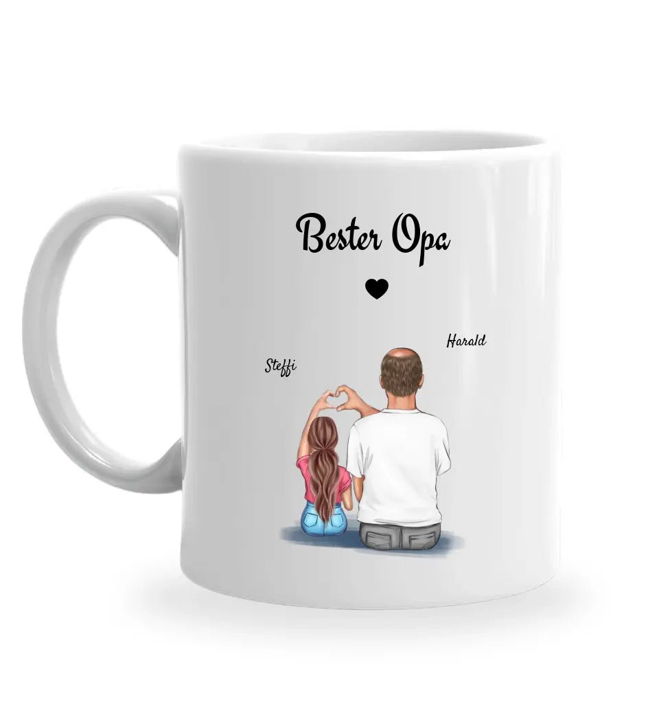 Personalisierte Tasse Opa Weihnachtsgeschenk selber gestalten - Cantty