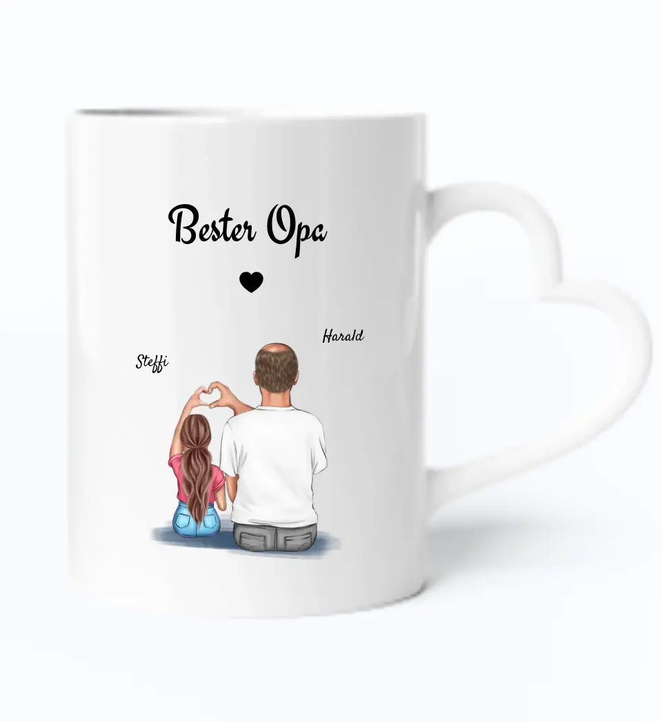 Personalisierte Tasse Opa Weihnachtsgeschenk selber gestalten - Cantty