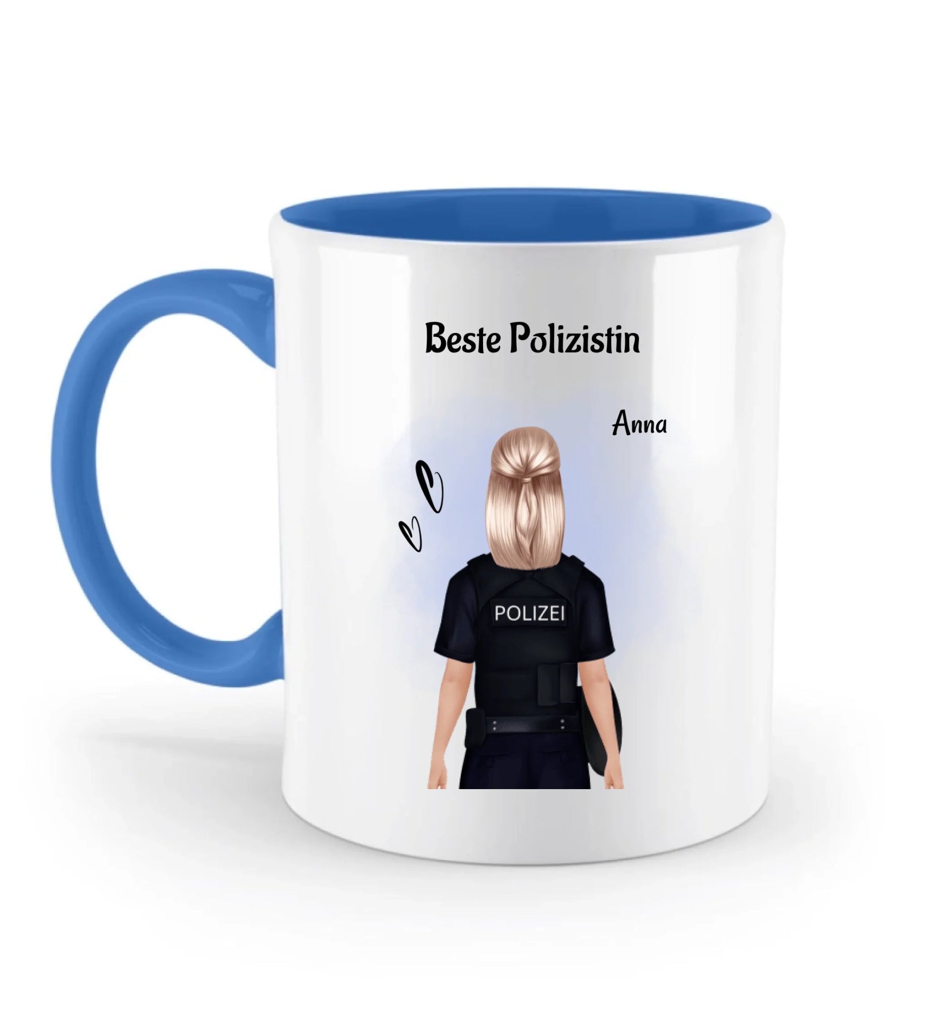 Personalisierte Tasse Polizistin Geschenk mit Name - Cantty