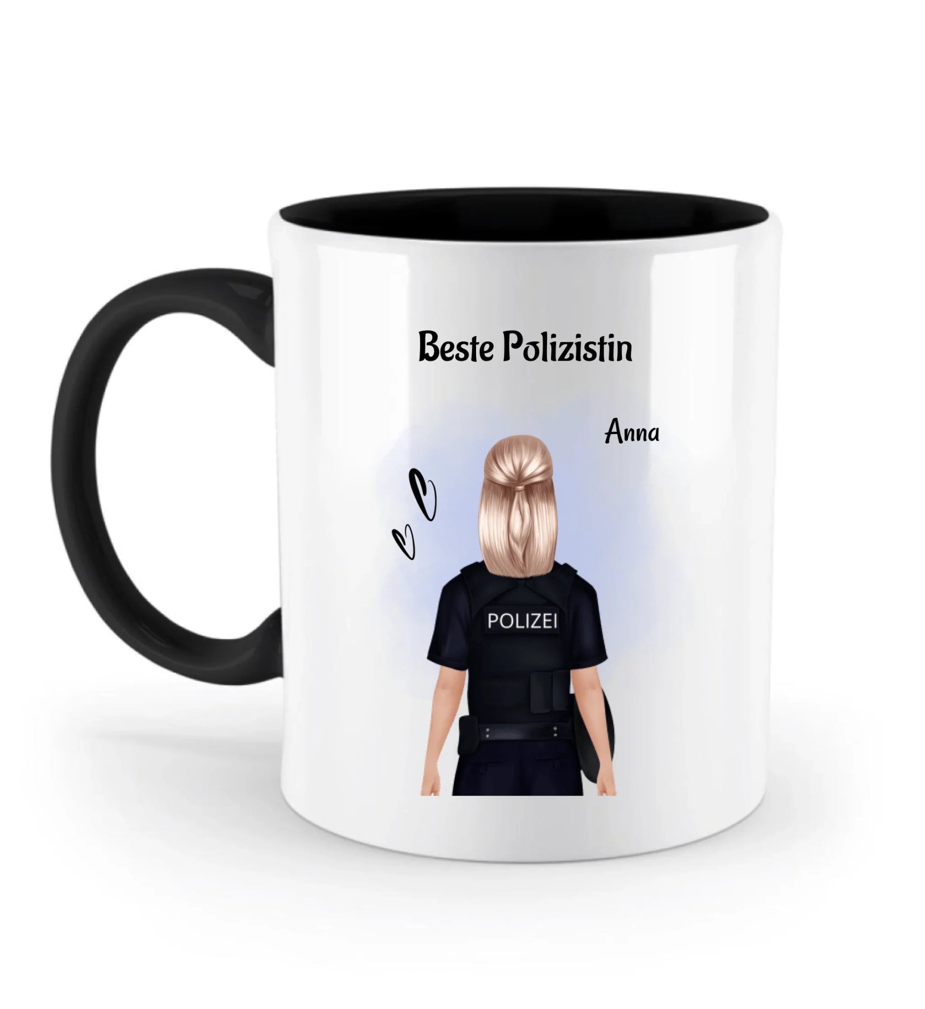 Personalisierte Tasse Polizistin Geschenk mit Name - Cantty