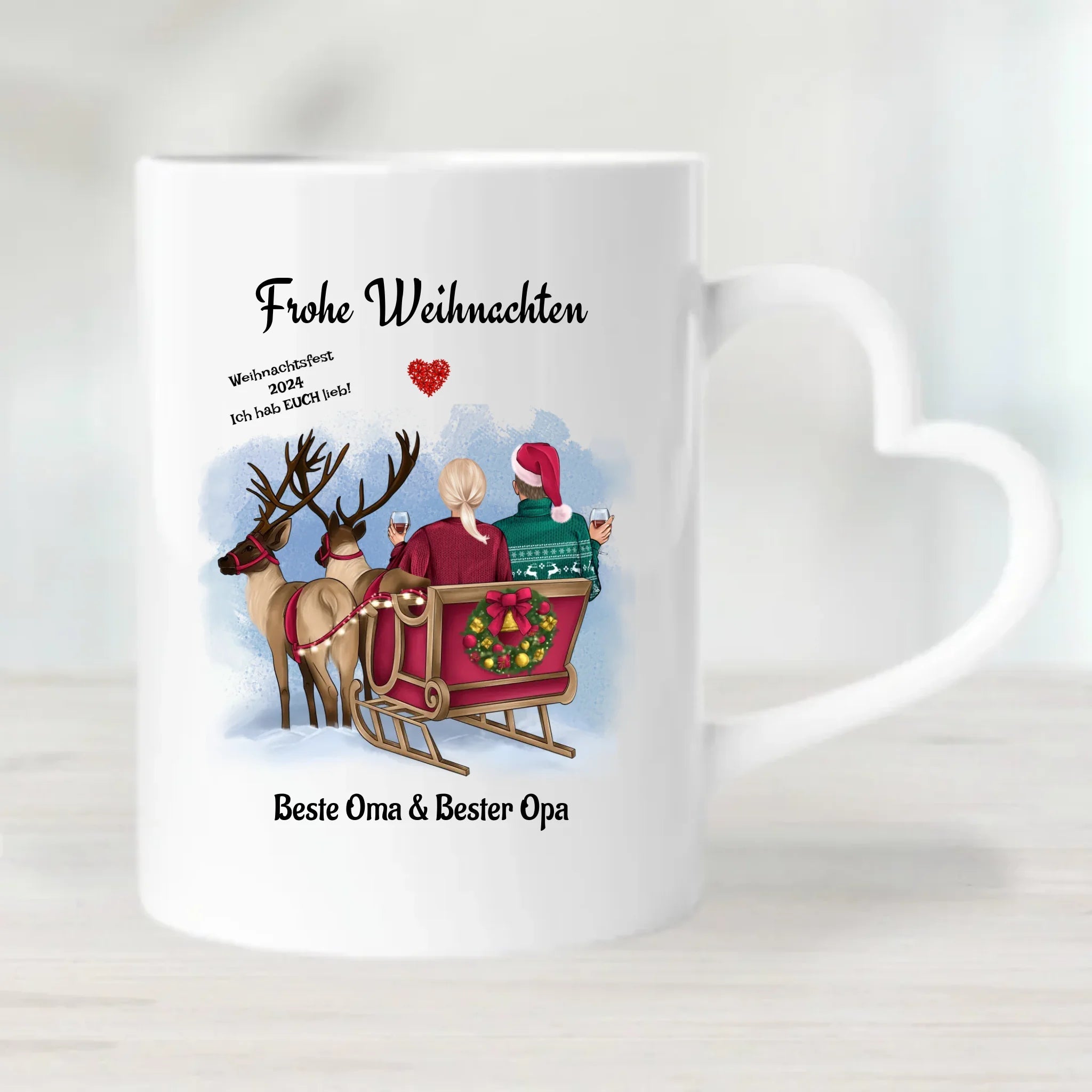 Personalisierte Tasse Weihnachten für Oma & Opa - Cantty