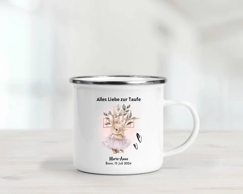 Personalisierte Taufe Tasse für Mädchen mit Name - Cantty