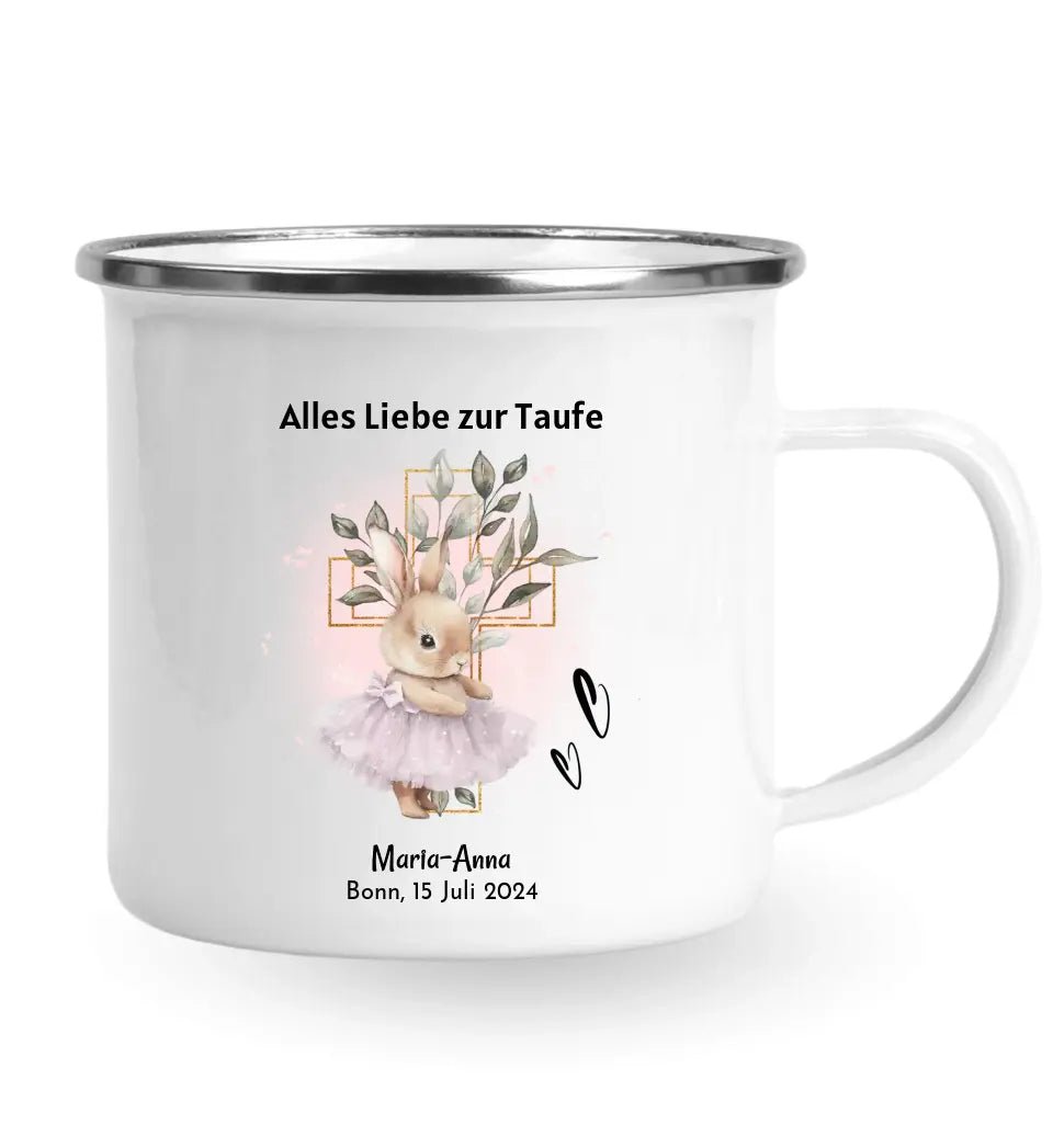 Personalisierte Taufe Tasse für Mädchen mit Name - Cantty