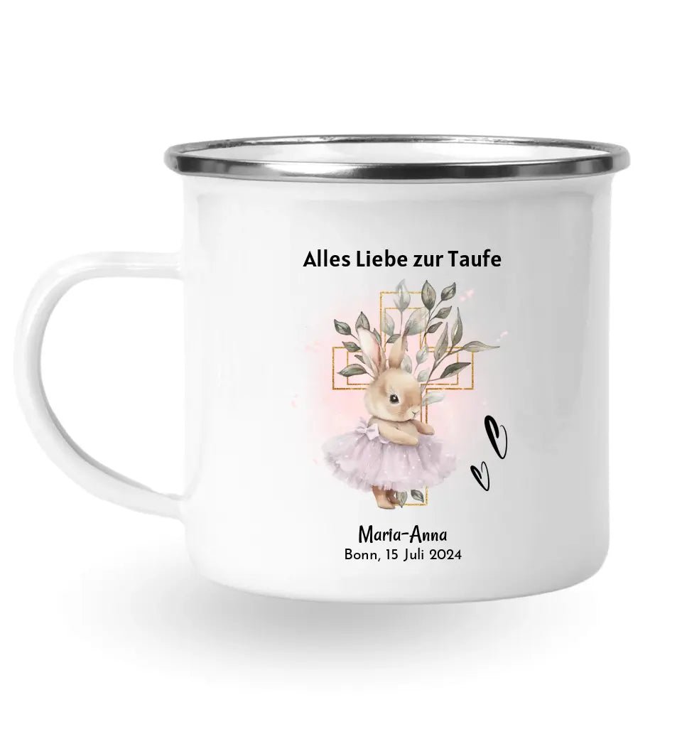 Personalisierte Taufe Tasse für Mädchen mit Name - Cantty