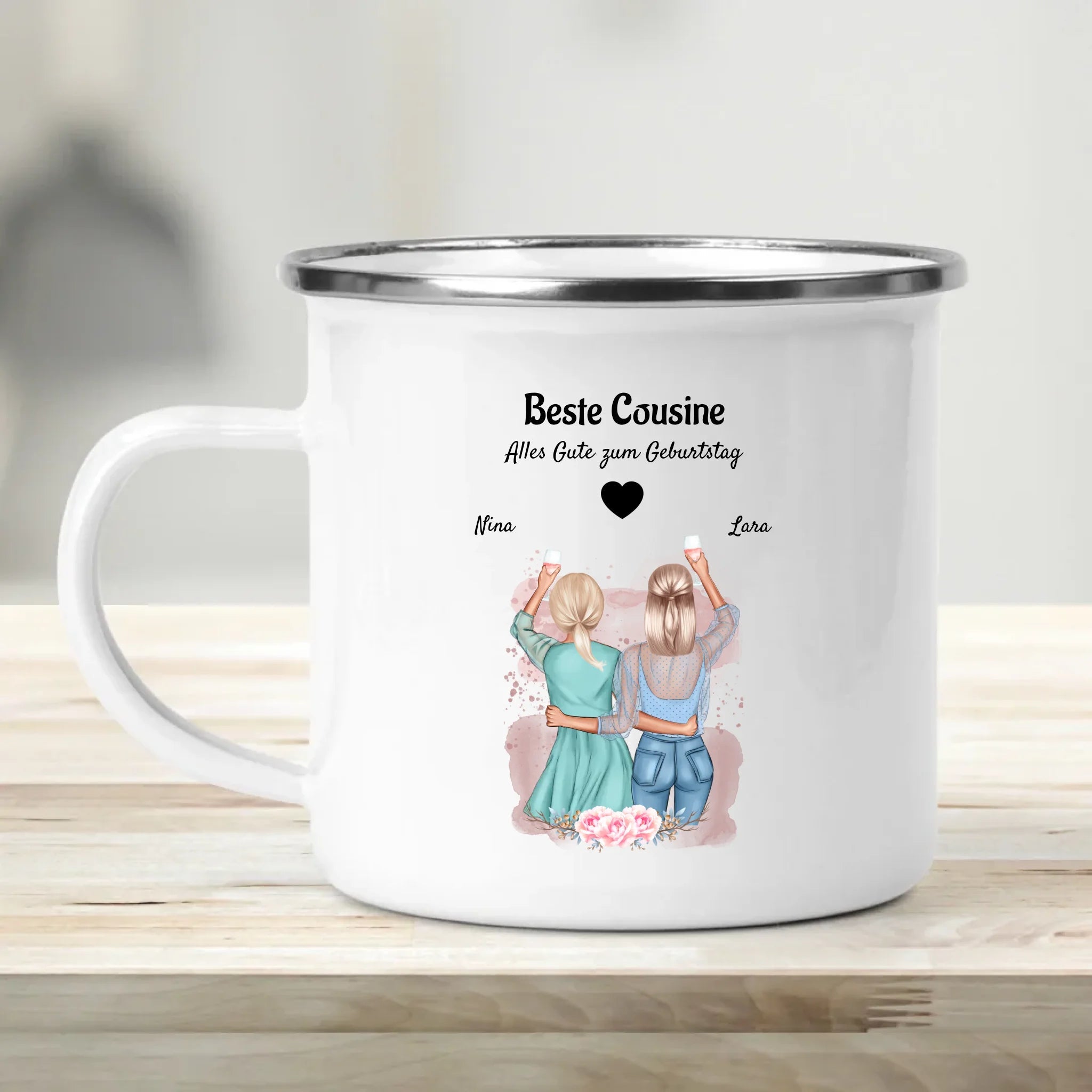 Personalisiertes Geschenk Cousine Tasse - Cantty