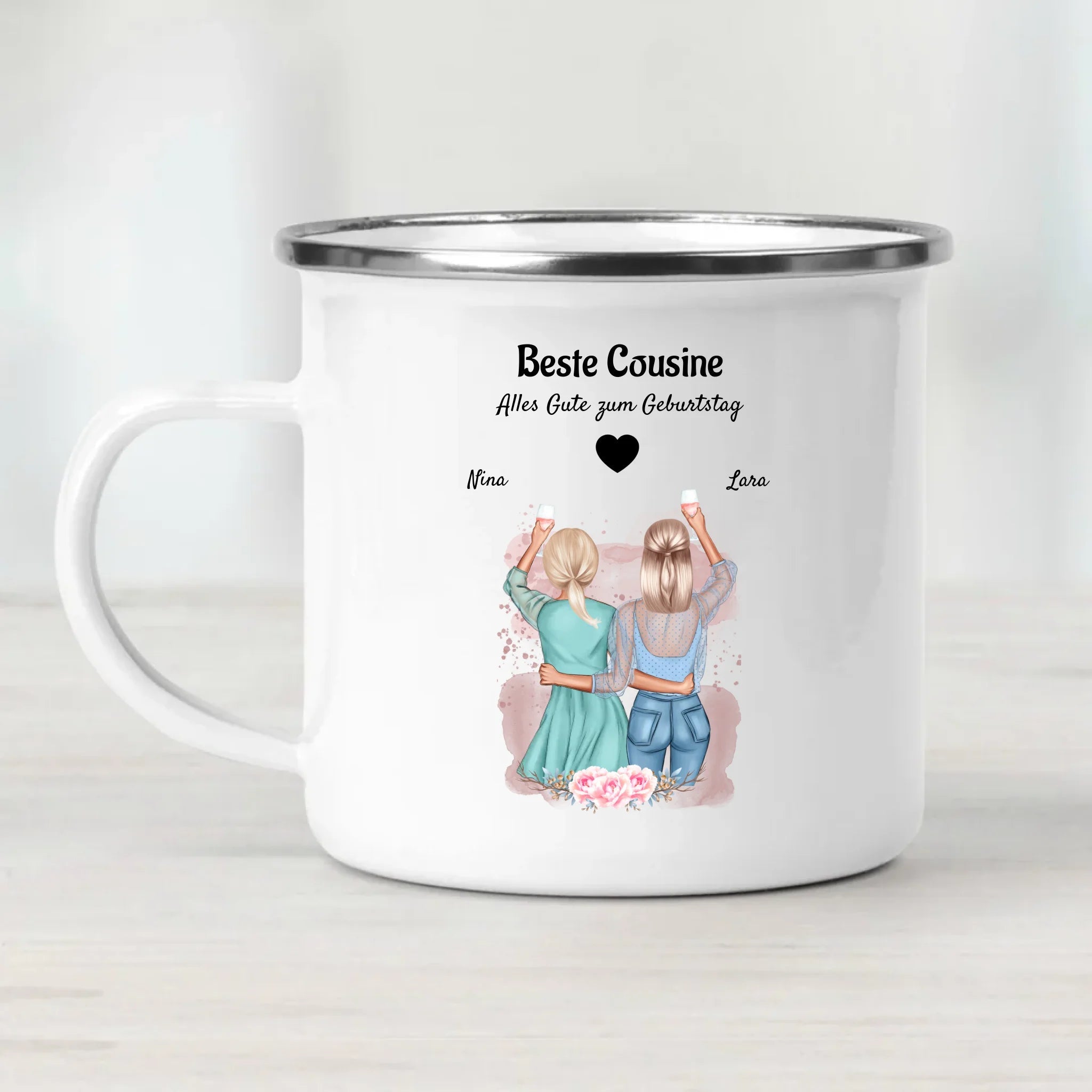 Personalisiertes Geschenk Cousine Tasse - Cantty