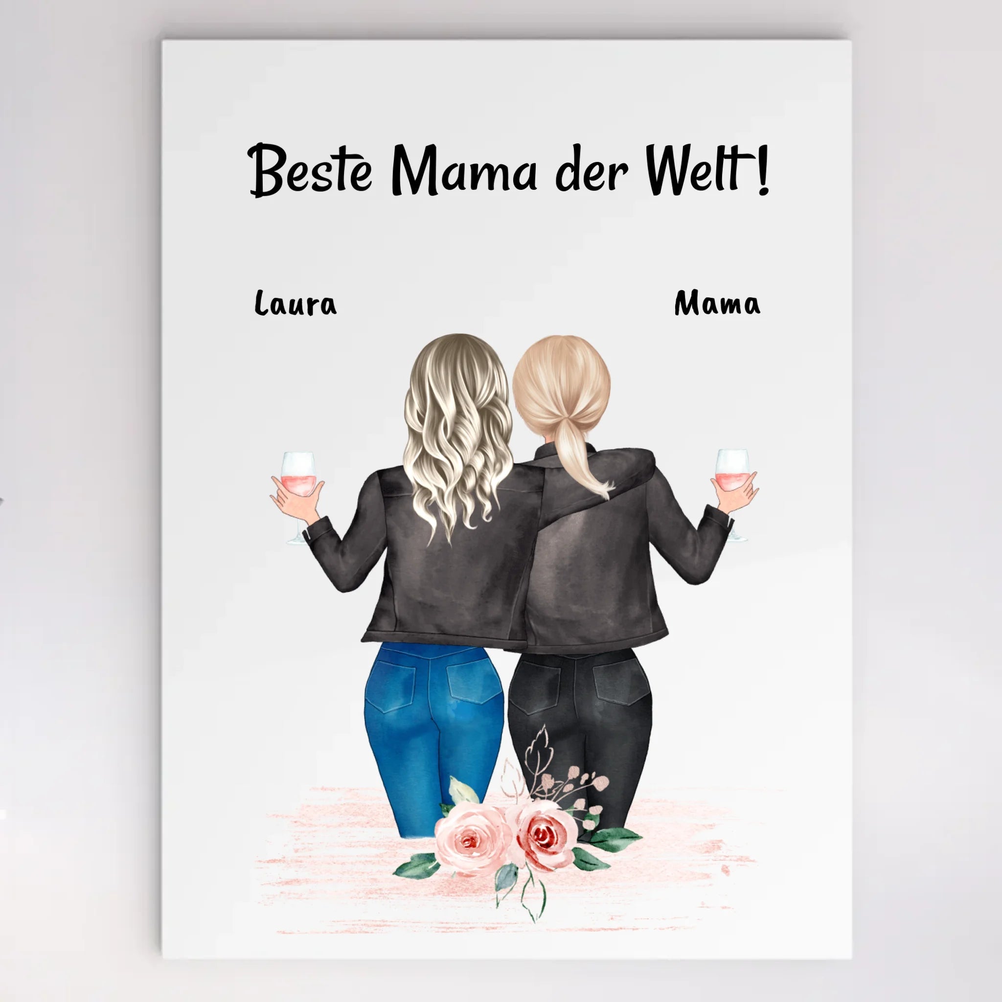 Personalisiertes Geschenk Mutter Tochter Acrylglas Bild - Cantty