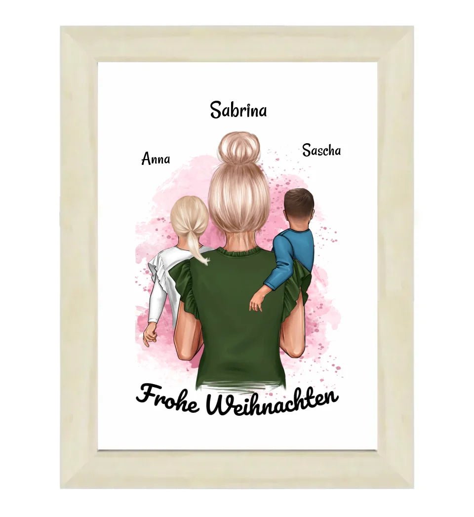 Personalisiertes Patentante Poster Geschenk Weihnachten - Cantty