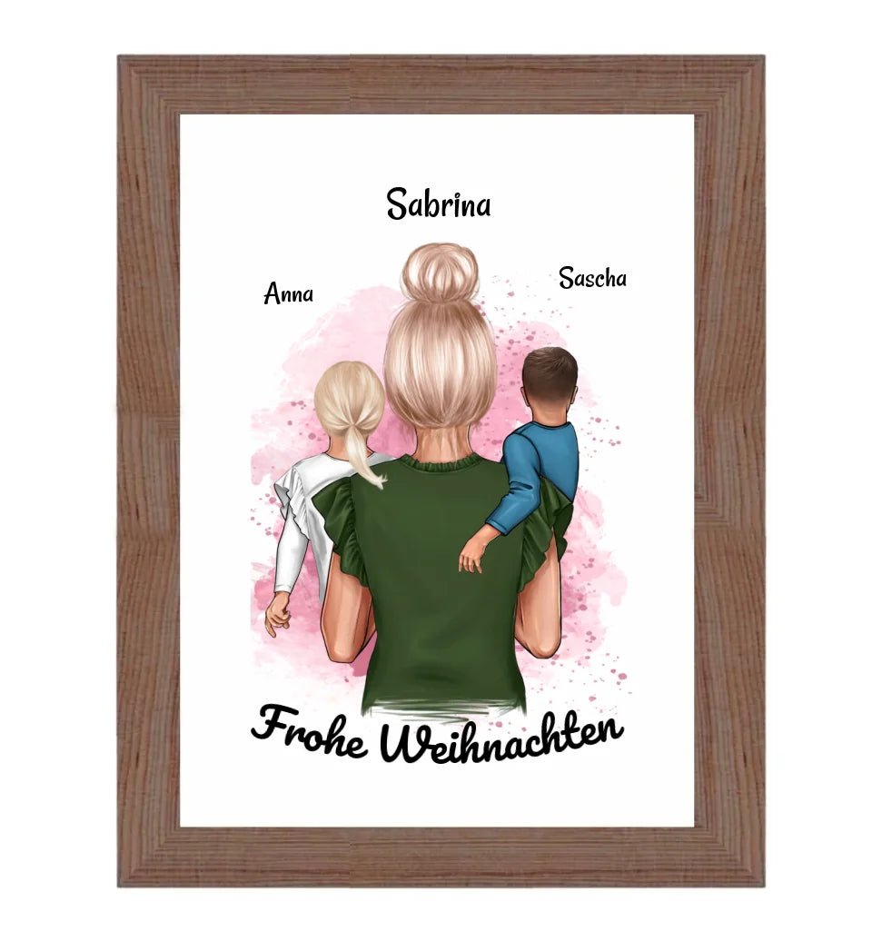 Personalisiertes Patentante Poster Geschenk Weihnachten - Cantty