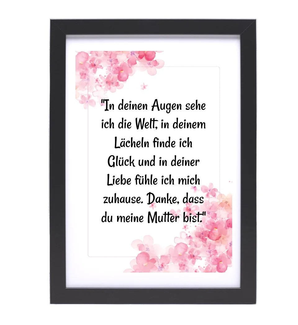 Personalisiertes Poster Geschenk für Mama von Tochter mit Spruch - Cantty