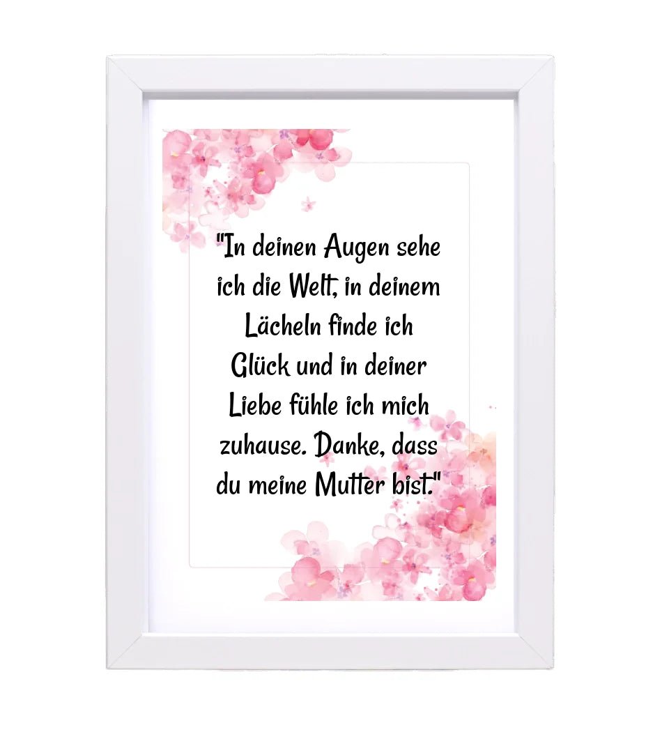 Personalisiertes Poster Geschenk für Mama von Tochter mit Spruch - Cantty