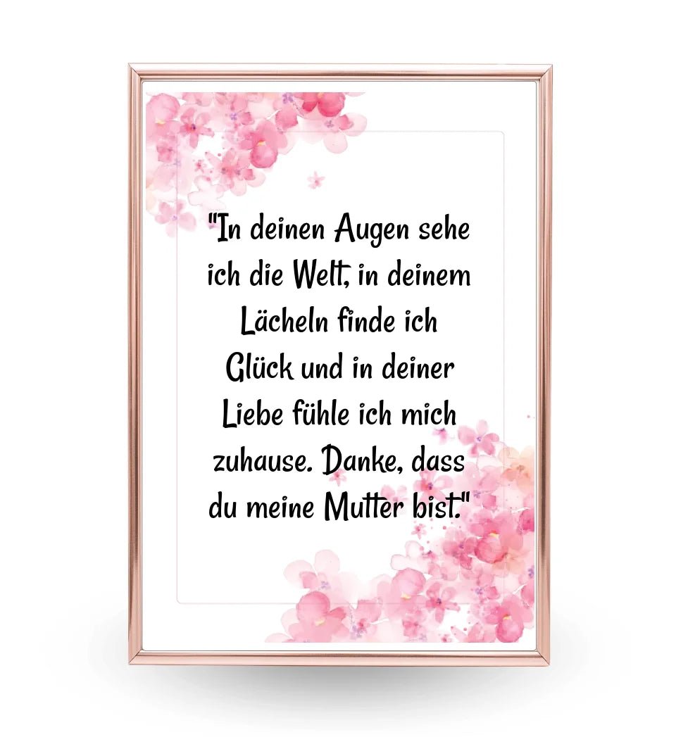 Personalisiertes Poster Geschenk für Mama von Tochter mit Spruch - Cantty