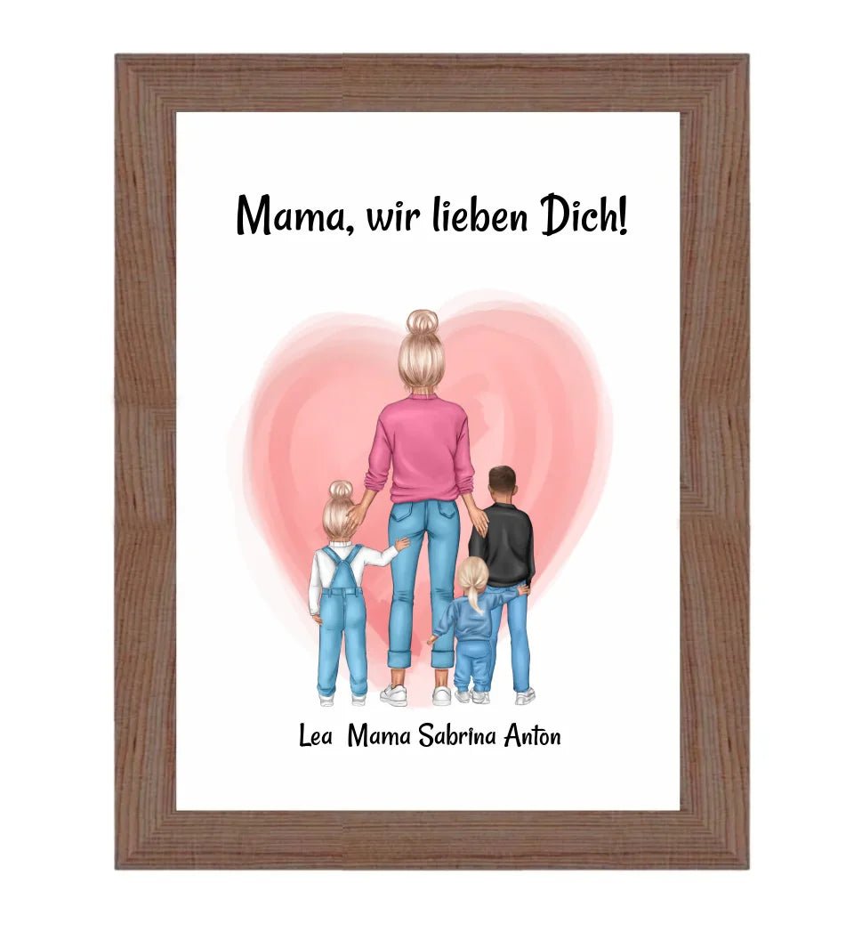 Personalisiertes Poster Geschenk für Mama zum Geburtstag - Cantty