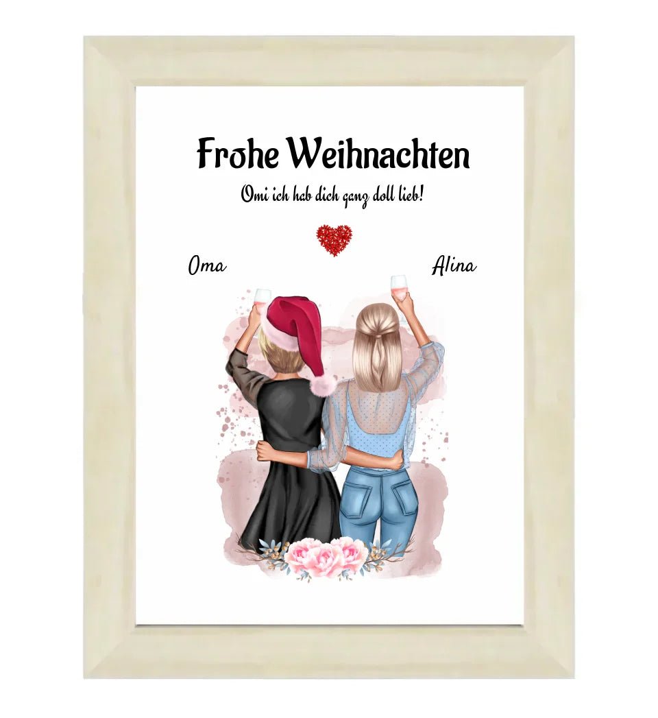 Persönliches Geschenk für Oma Weihnachten Poster - Cantty