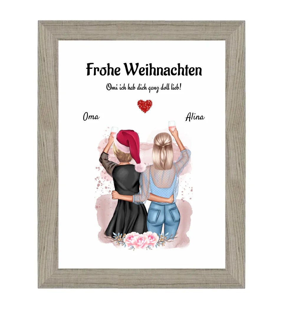 Persönliches Geschenk für Oma Weihnachten Poster - Cantty