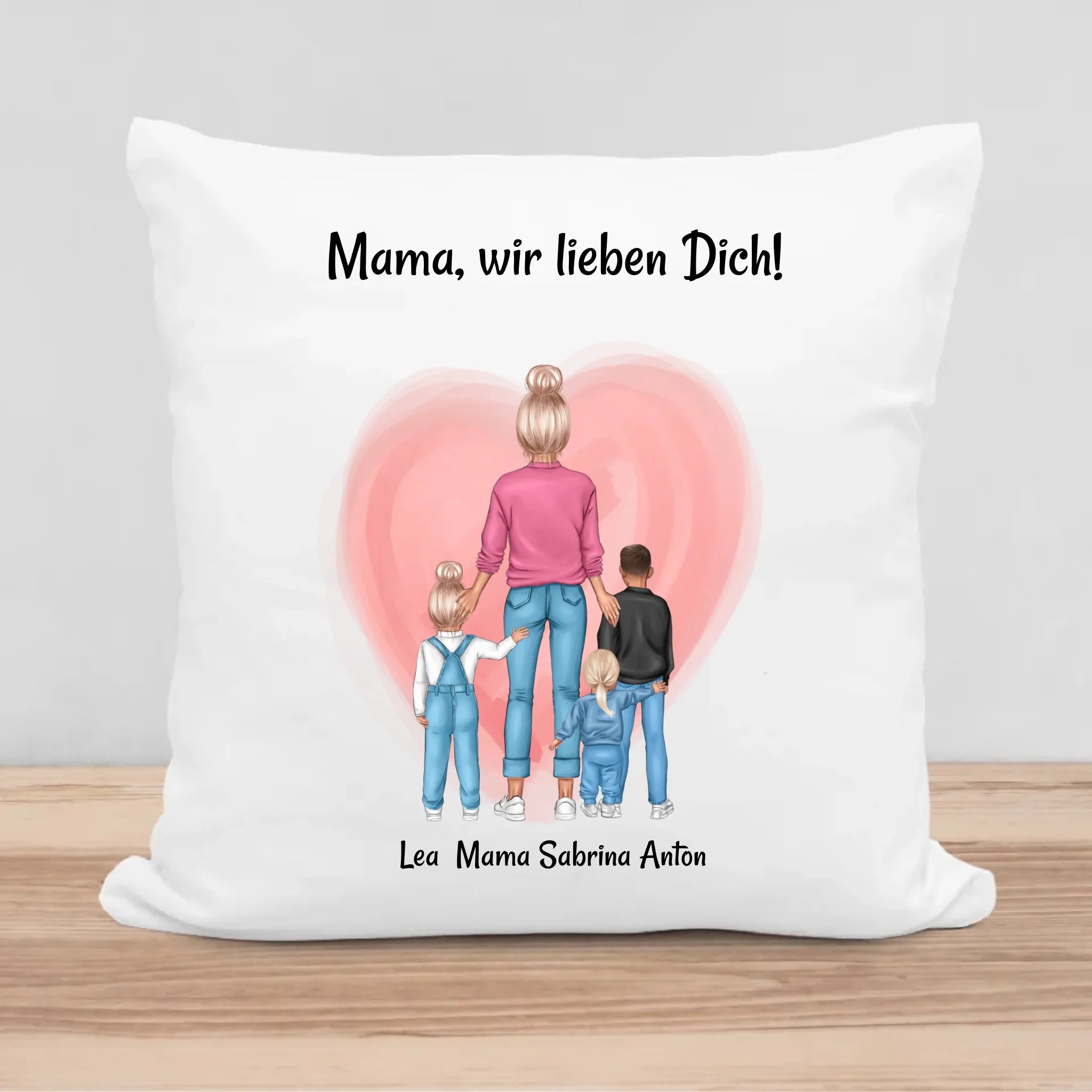 Persönliches Kissen Geschenk für Mama von Kindern - Cantty