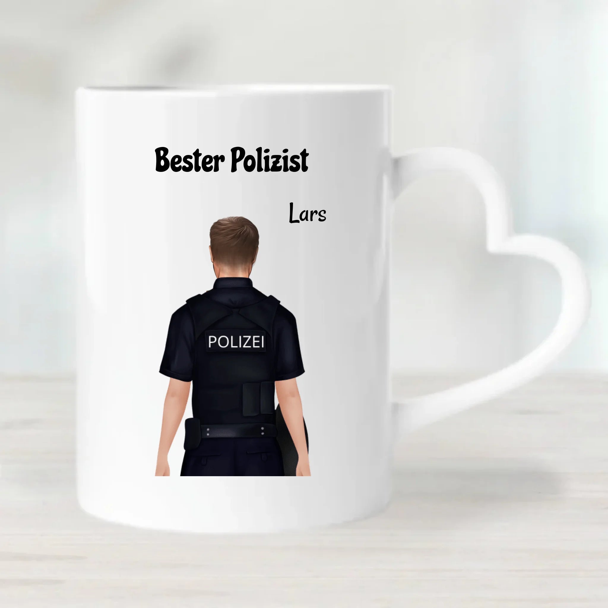 Polizei Tasse für Mann Geschenk personalisiert - Cantty