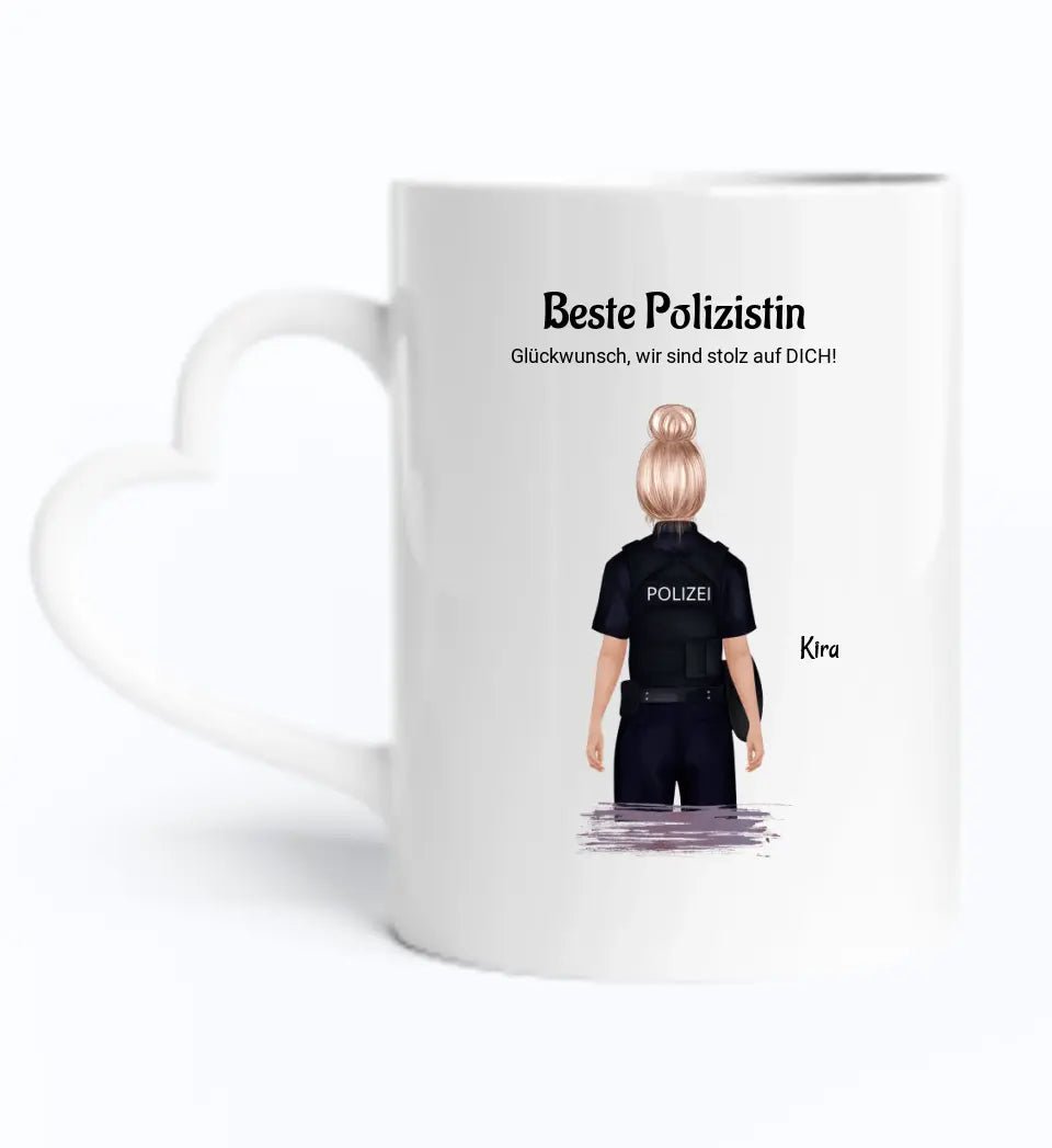 Polizistin Tasse Geschenk personalisiert - Cantty