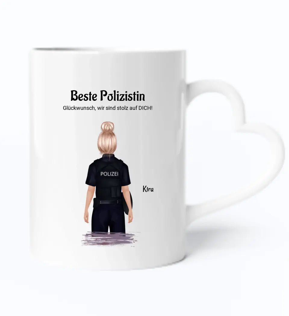 Polizistin Tasse Geschenk personalisiert - Cantty