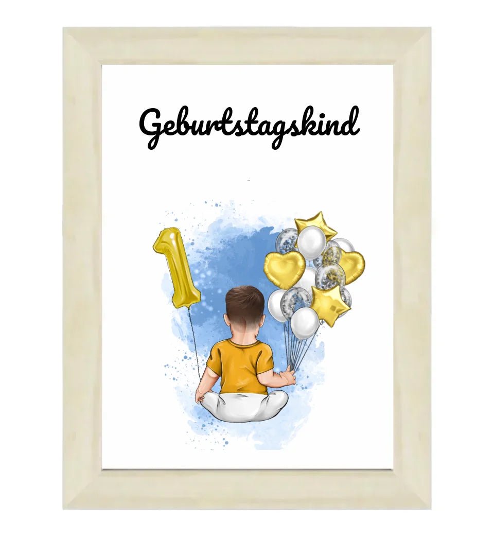 Poster Geschenk 1. Geburtstag für Junge - Cantty