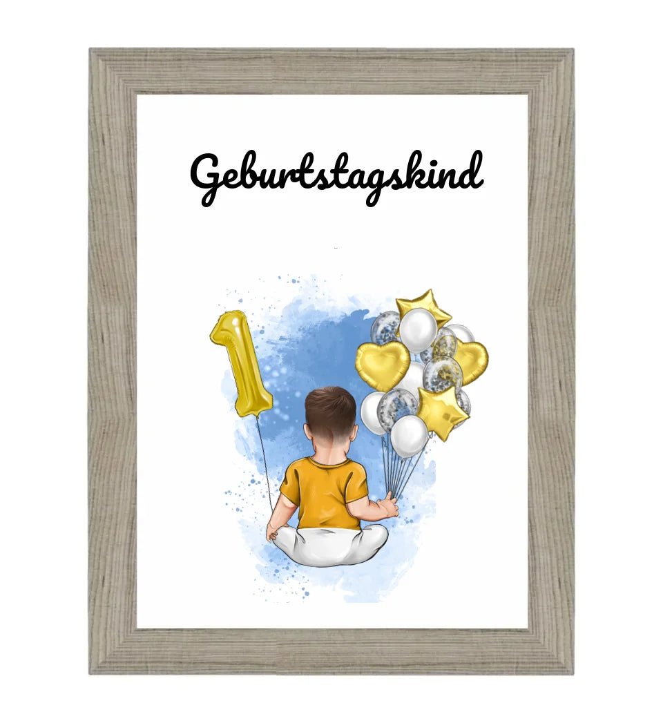 Poster Geschenk 1. Geburtstag für Junge - Cantty