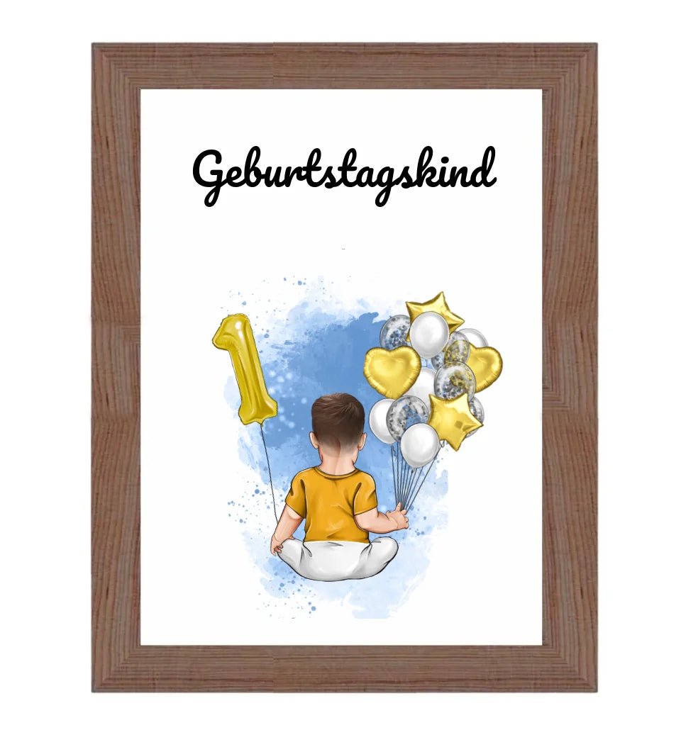 Poster Geschenk 1. Geburtstag für Junge - Cantty