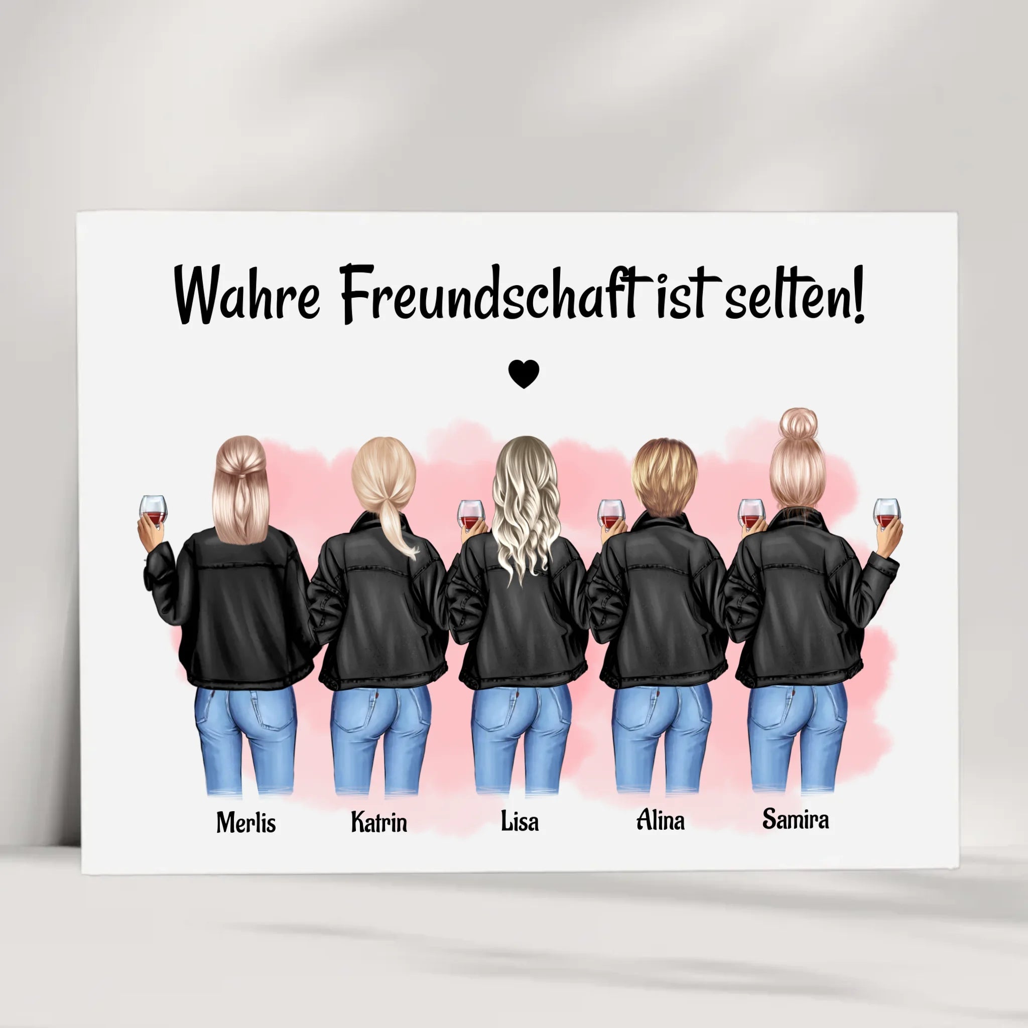 Poster Geschenk für 5 Freundinnen gestalten zum Geburtstag & JGA - Cantty