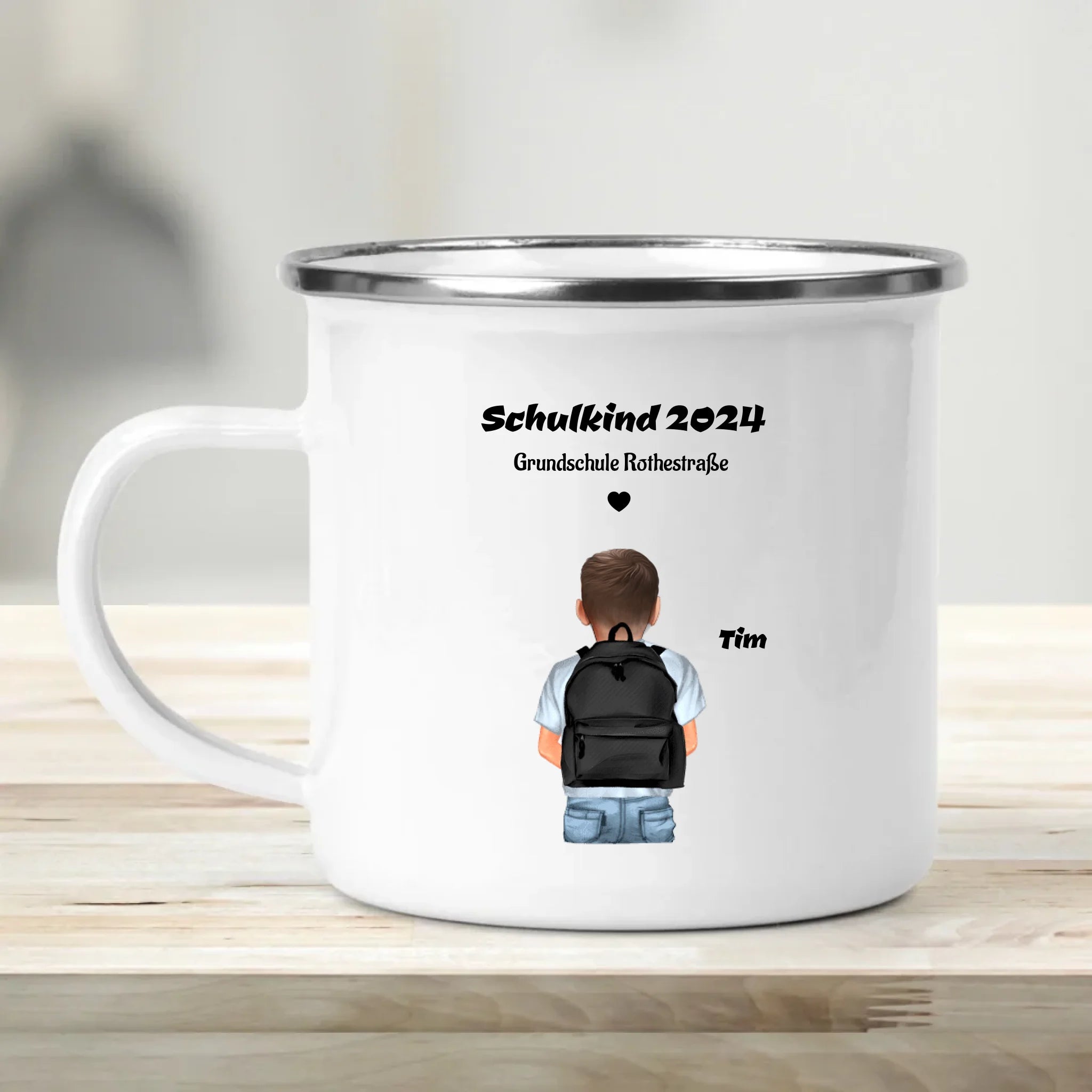 Schulkind Geschenk Tasse für Junge - Cantty