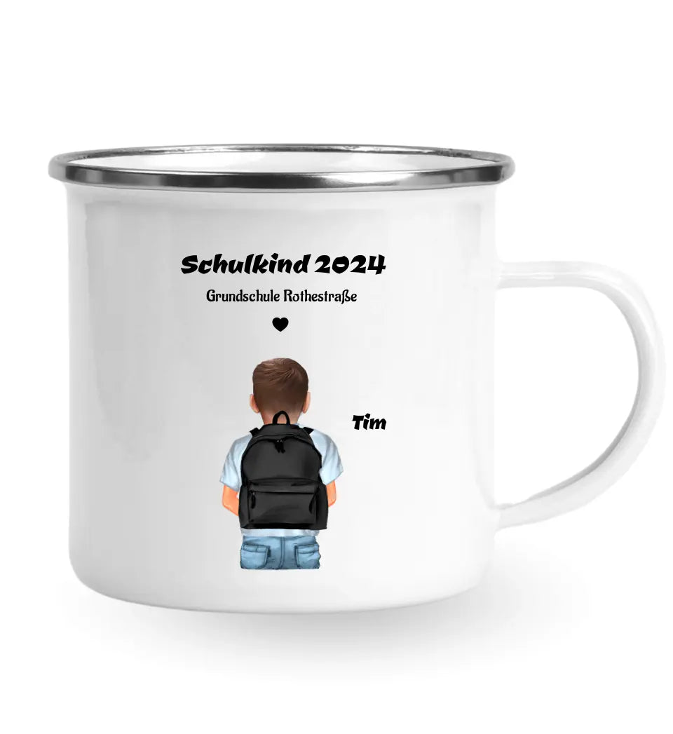 Schulkind Geschenk Tasse für Junge - Cantty