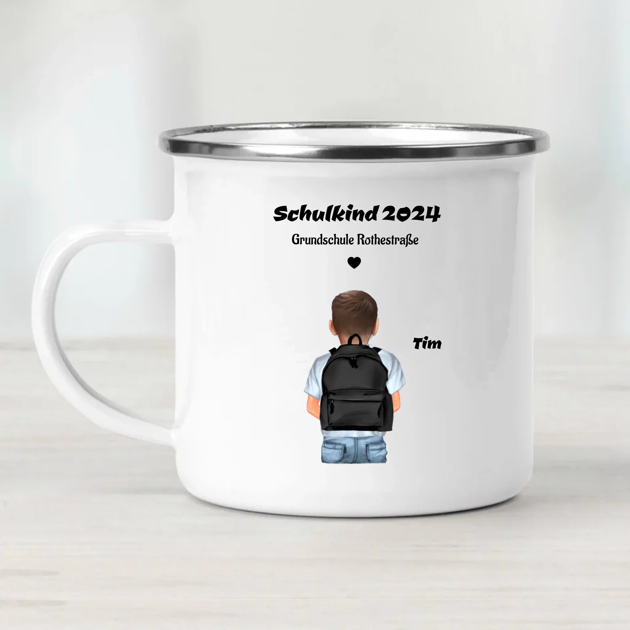 Schulkind Geschenk Tasse für Junge - Cantty