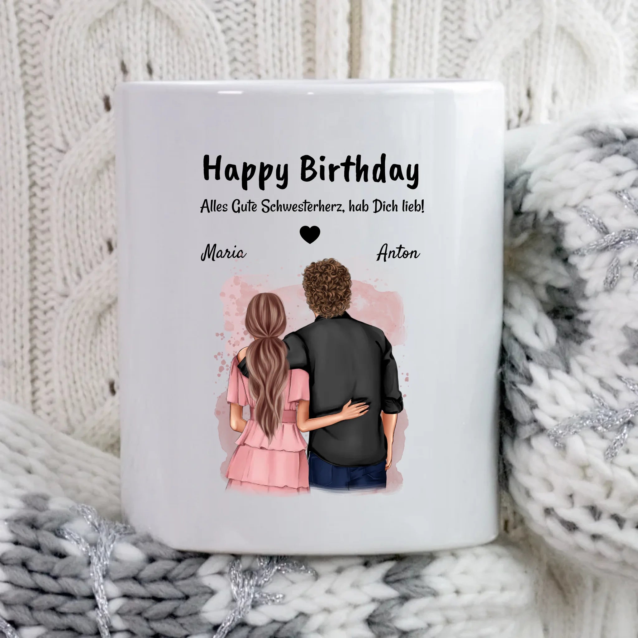 Schwester Geburtstag Geschenk Tasse von Bruder - Cantty