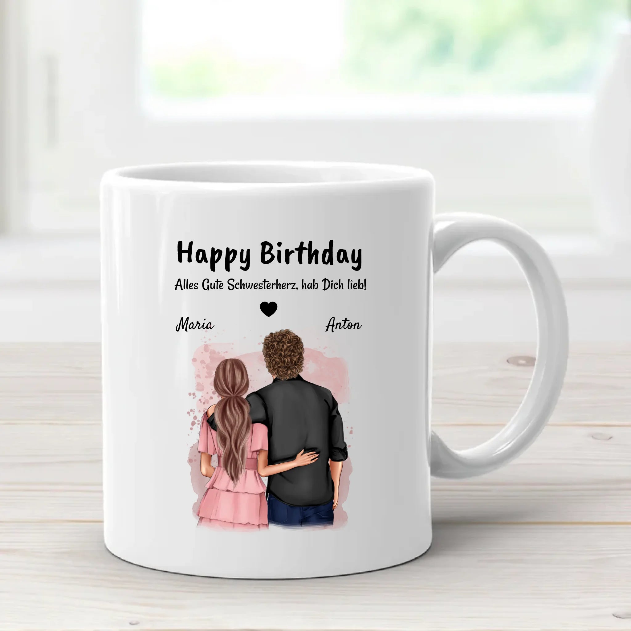 Schwester Geburtstag Geschenk Tasse von Bruder - Cantty