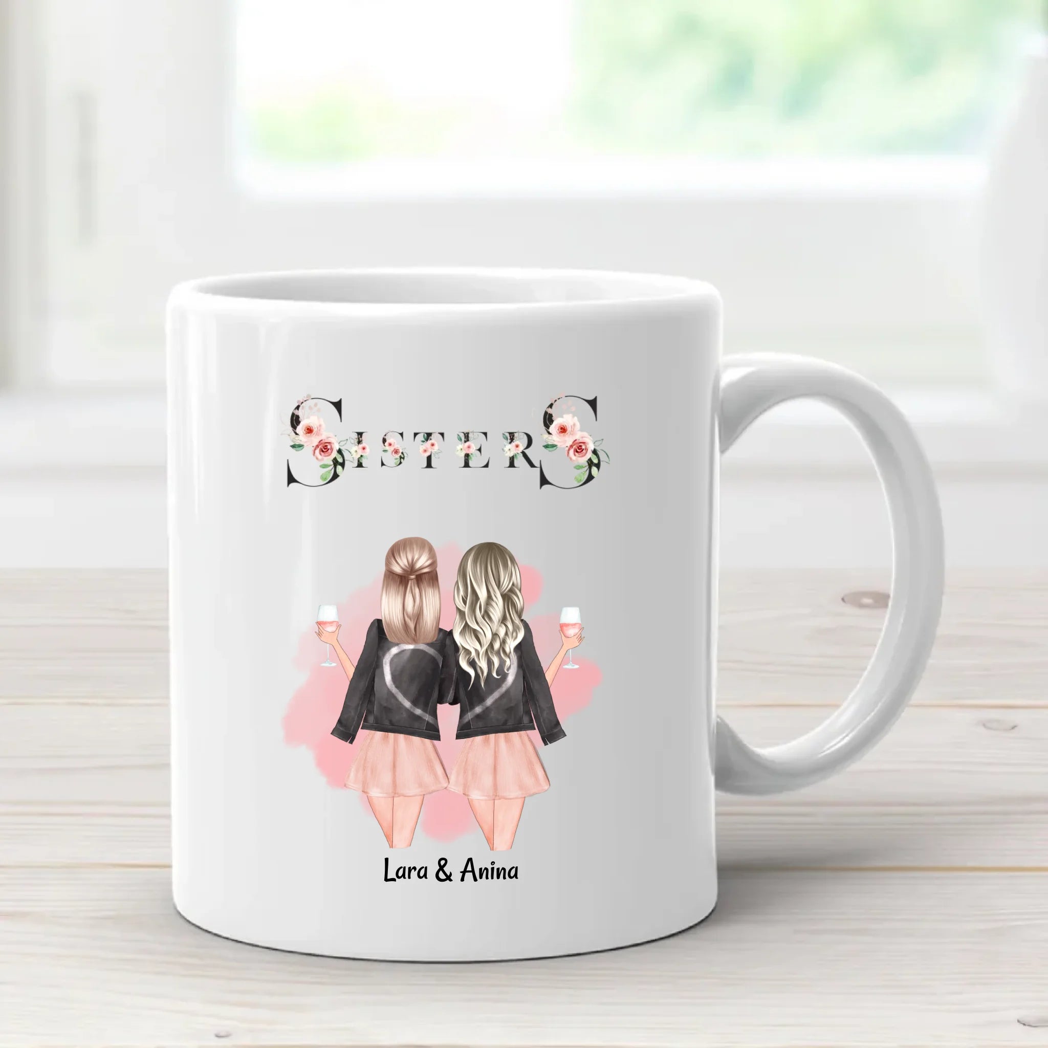 Schwester Tasse gestalten mit Name - Cantty