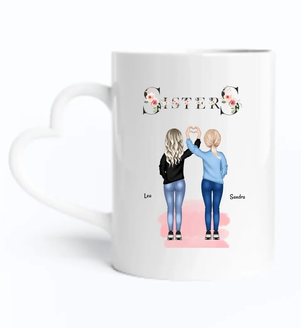 Schwesterherz Tasse personalisiert - Cantty