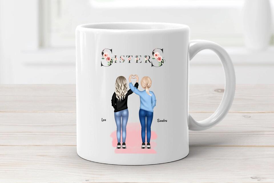 Schwesterherz Tasse personalisiert - Cantty